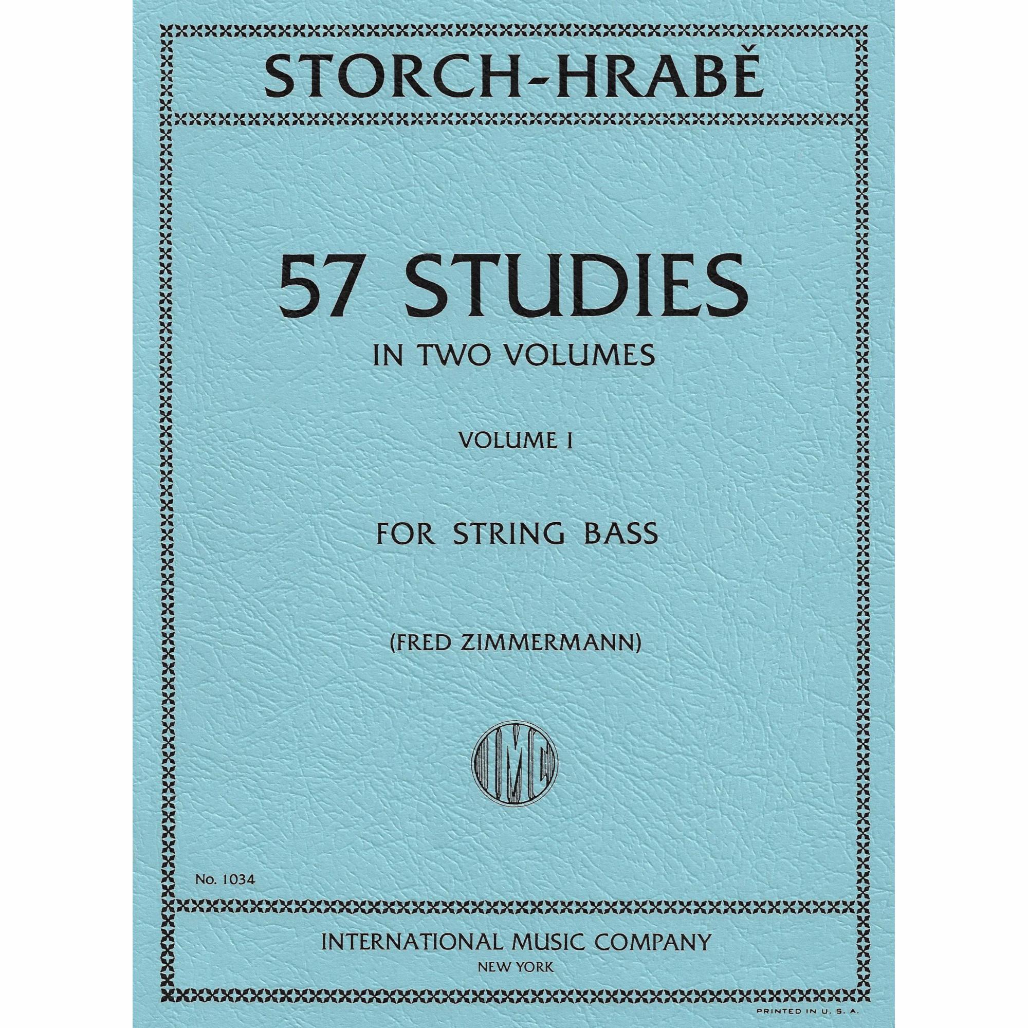 Storch & Hrabe -- 57 Studies, Vols. I-II for Bass