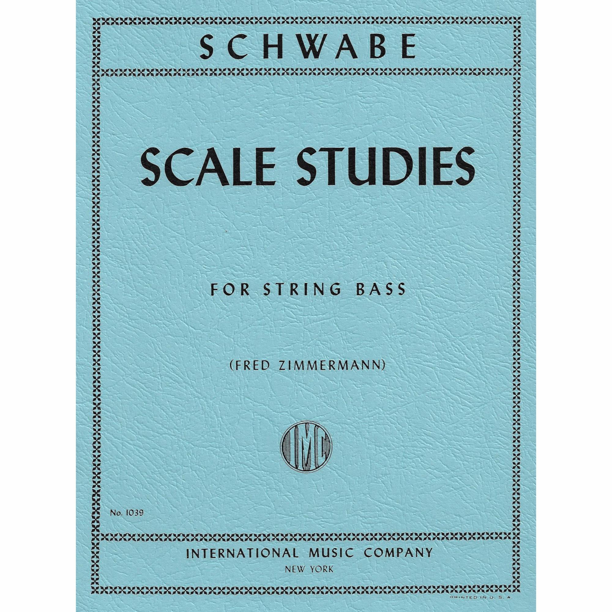 Schwabe -- Scale Studies for Bass
