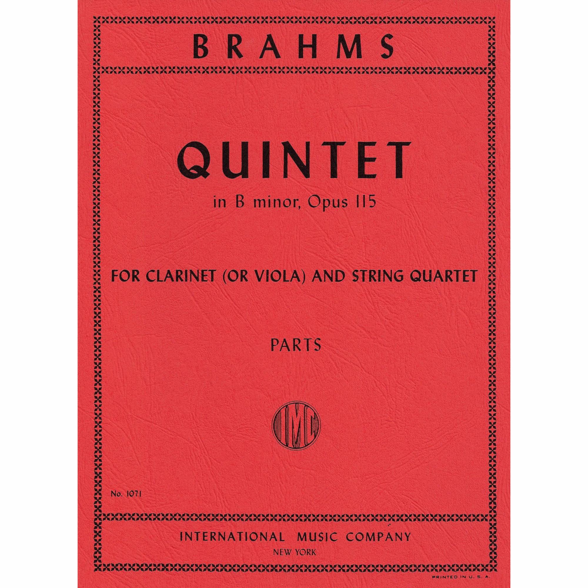 Brahms -- Clarinet Quintet in B Minor, Op. 115