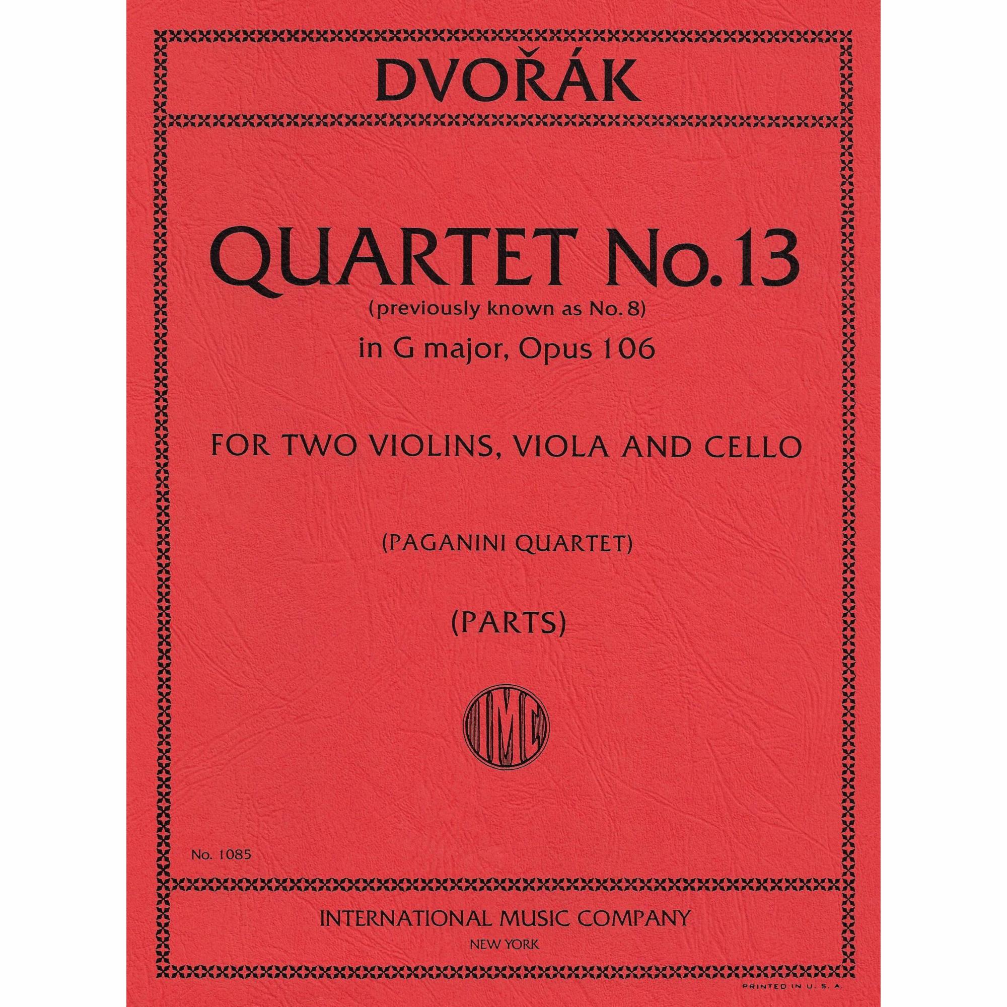 Dvorak -- String Quartet No. 13 in G Major, Op. 106