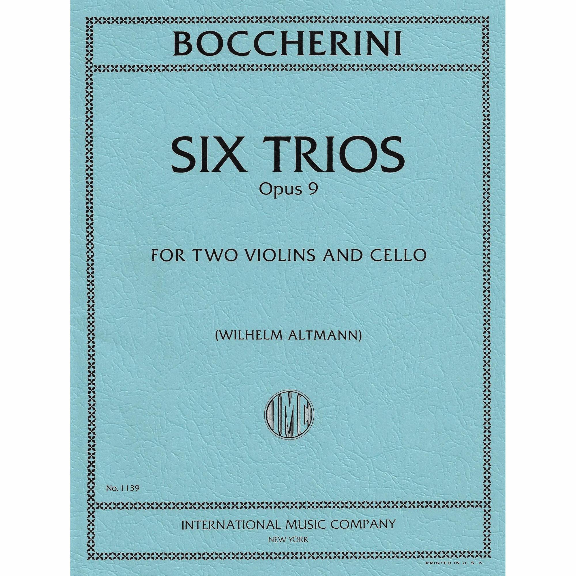 Boccherini -- Six Trios, Op. 9 for Two Violins and Cello
