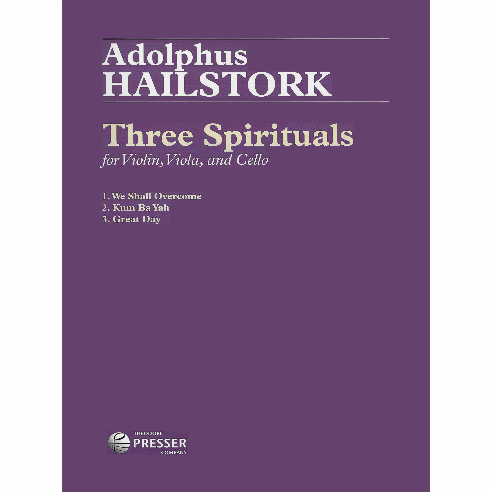 Hailstork -- Three Spirituals for Violin, Viola, and Cello