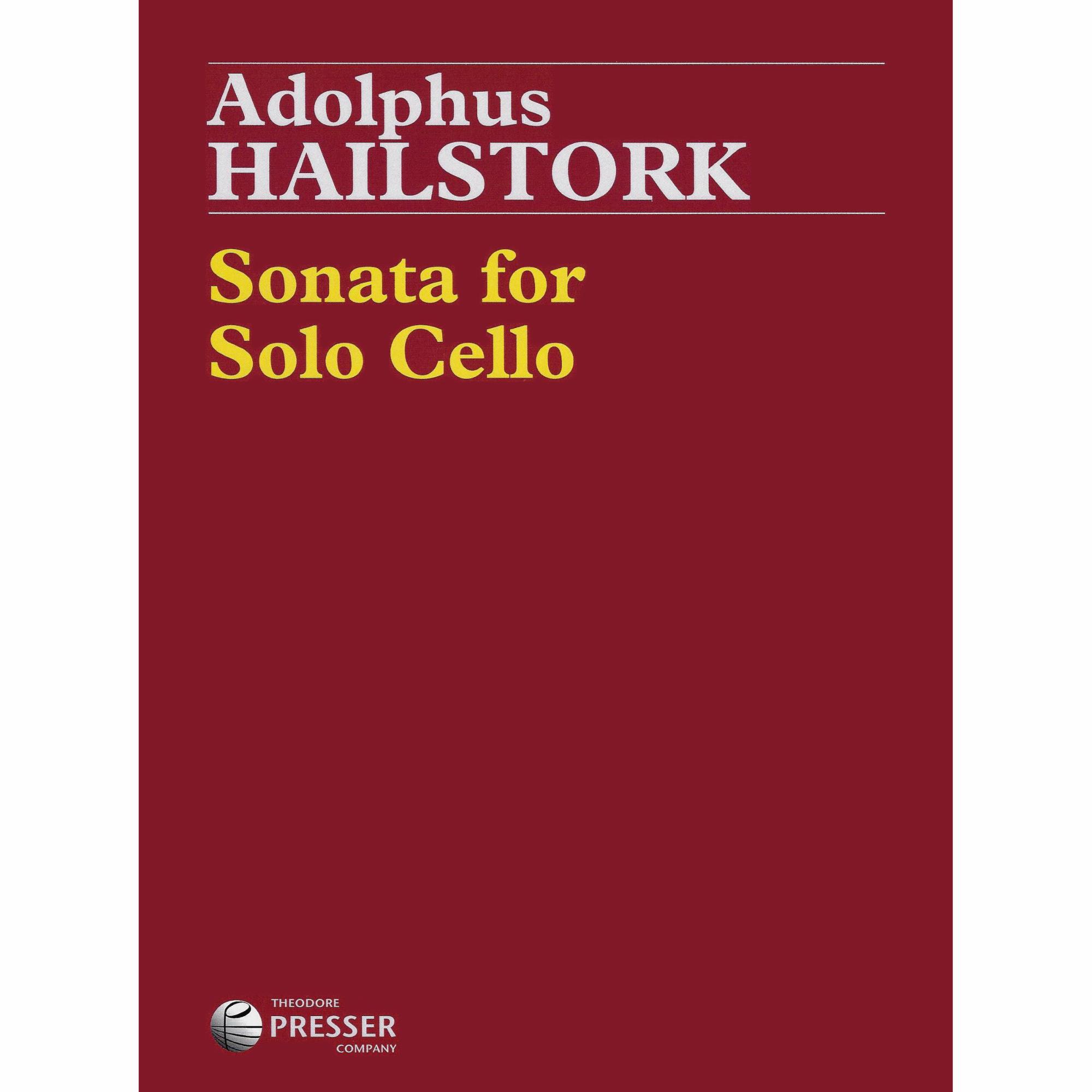 Hailstork -- Sonata for Solo Cello