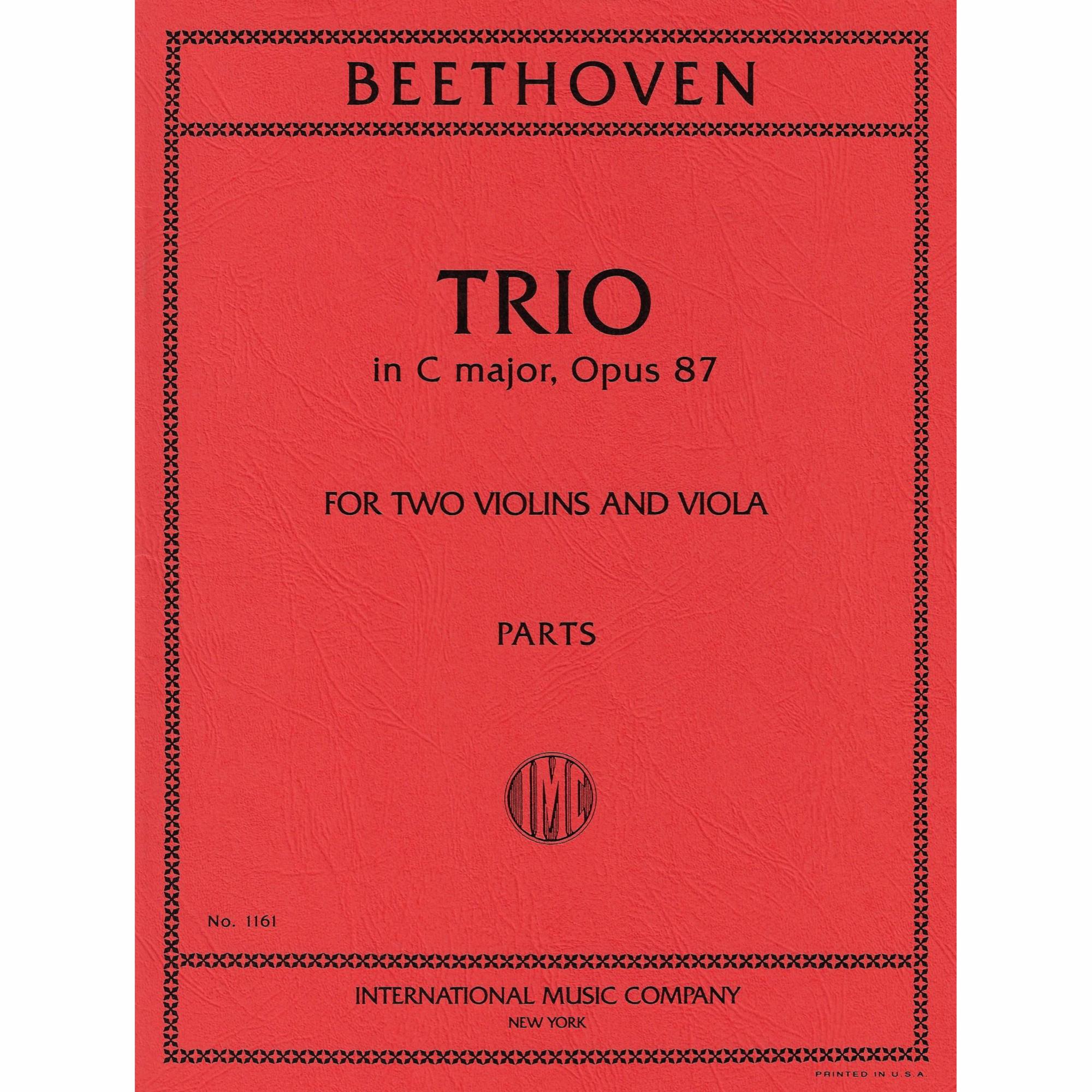 Beethoven -- Trio in C Major, Op. 87 for Two Violins and Viola