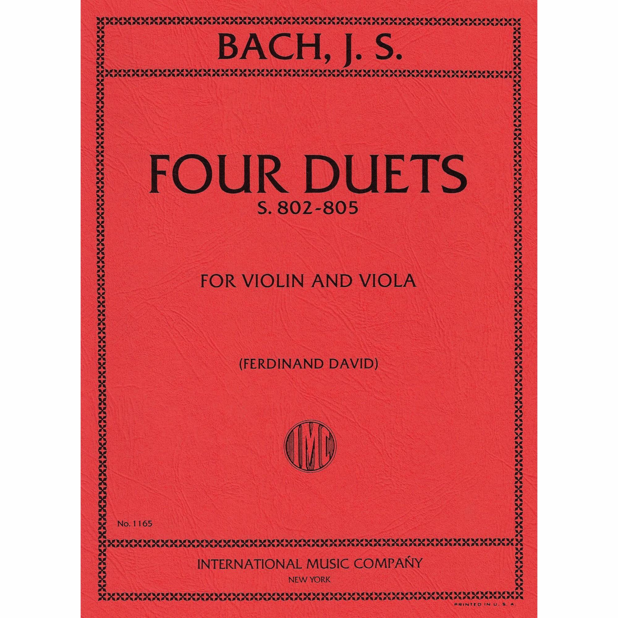 Bach -- Four Duets, S. 802-805 for Violin and Viola
