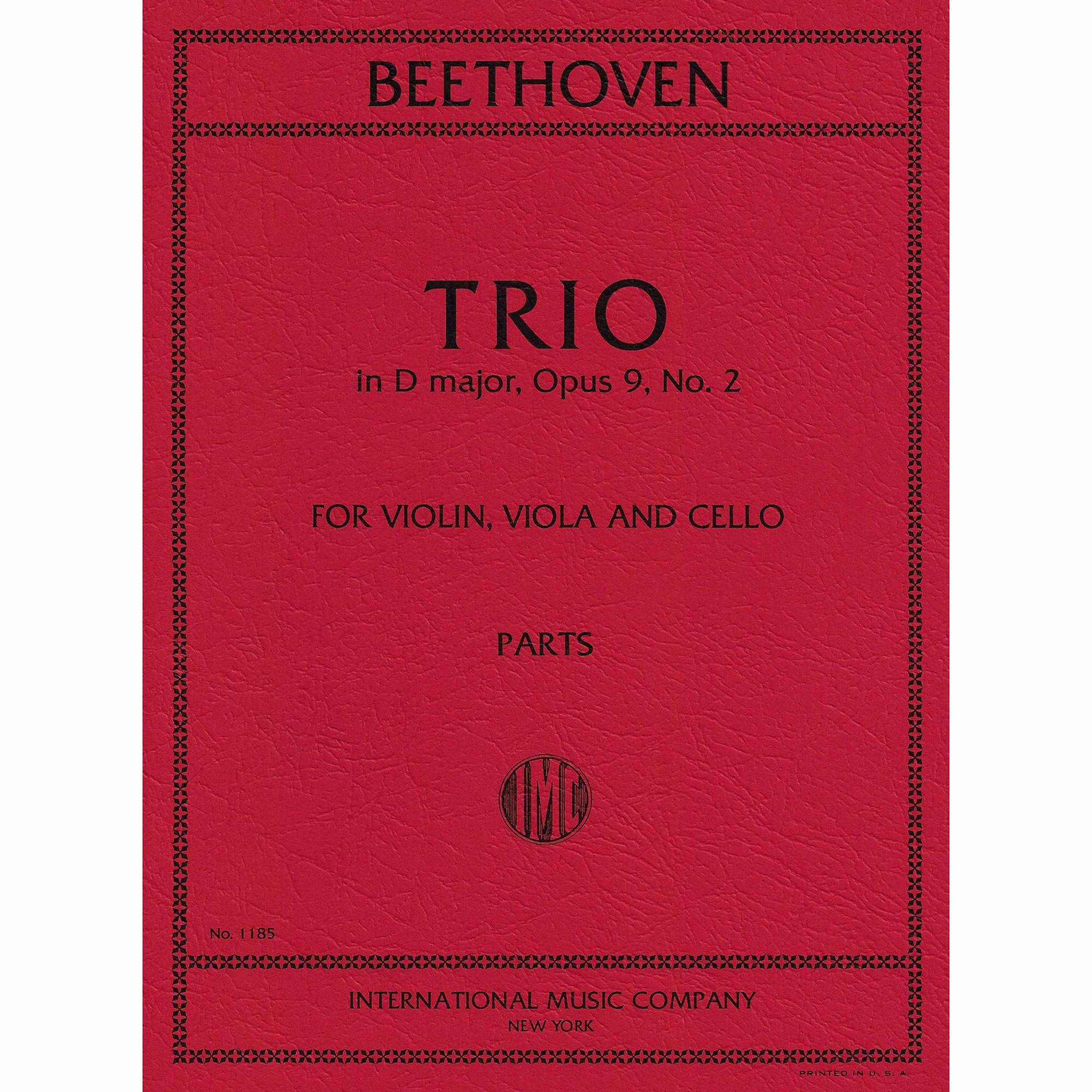Beethoven -- Trio in D Major, Op. 9, No. 2 for Violin, Viola, and Cello