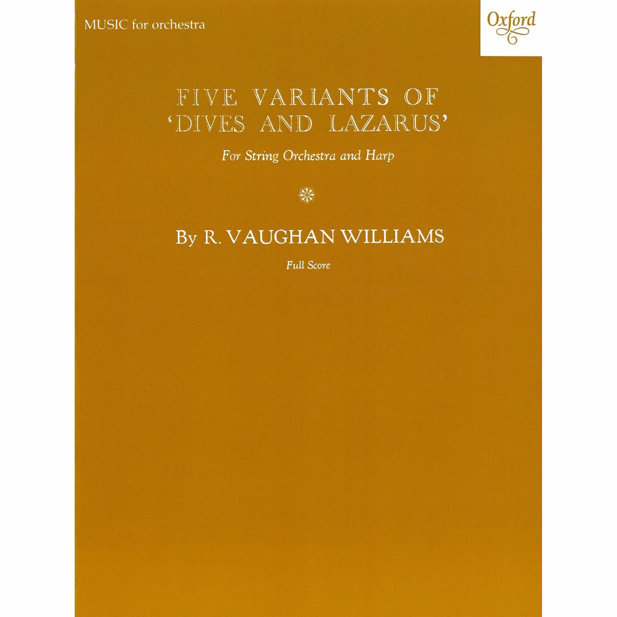 Vaughan Williams -- Five Variants on Dives and Lazarus for String Orchestra and Harp