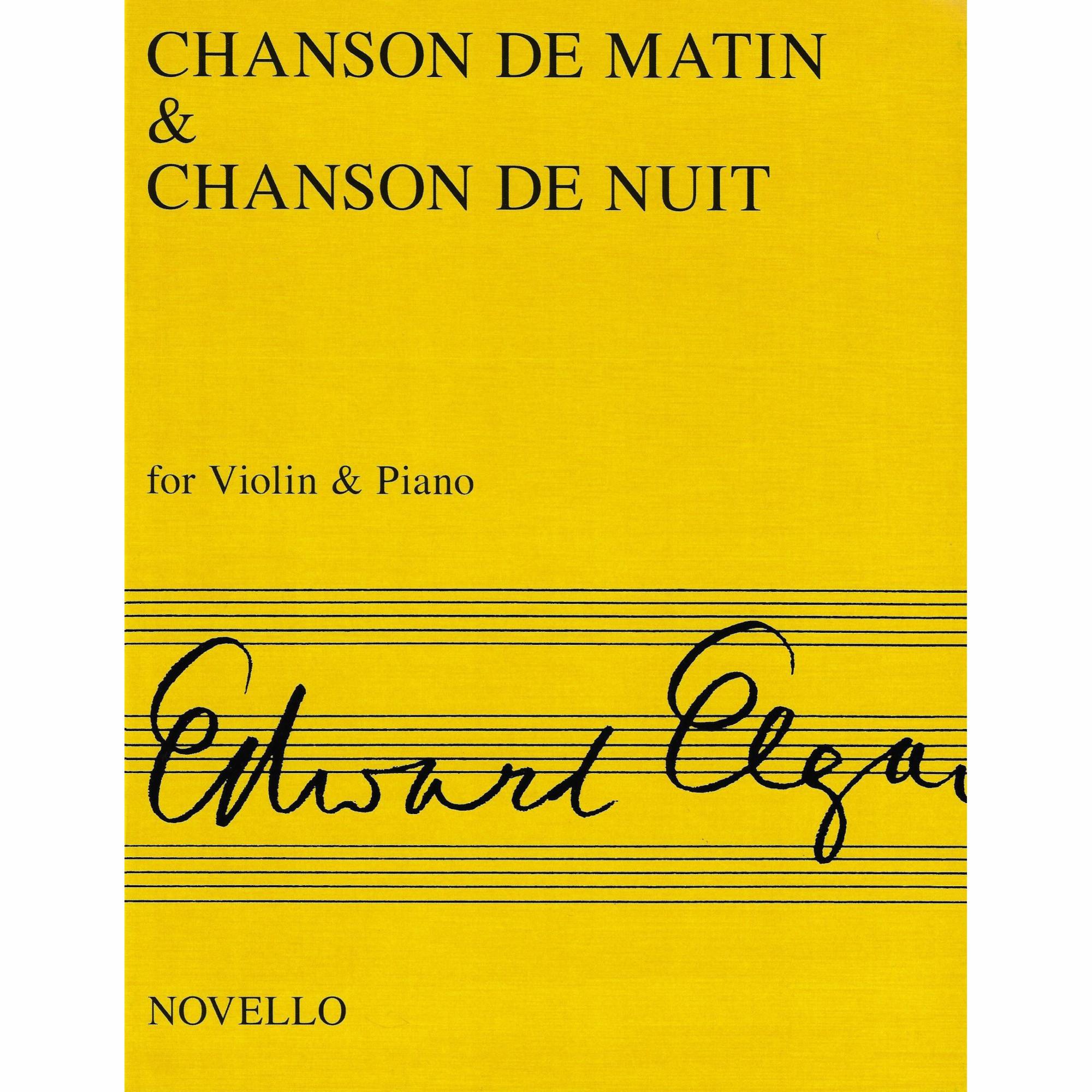 Elgar -- Chanson de Matin & Chanson de Nuit for Violin and Piano