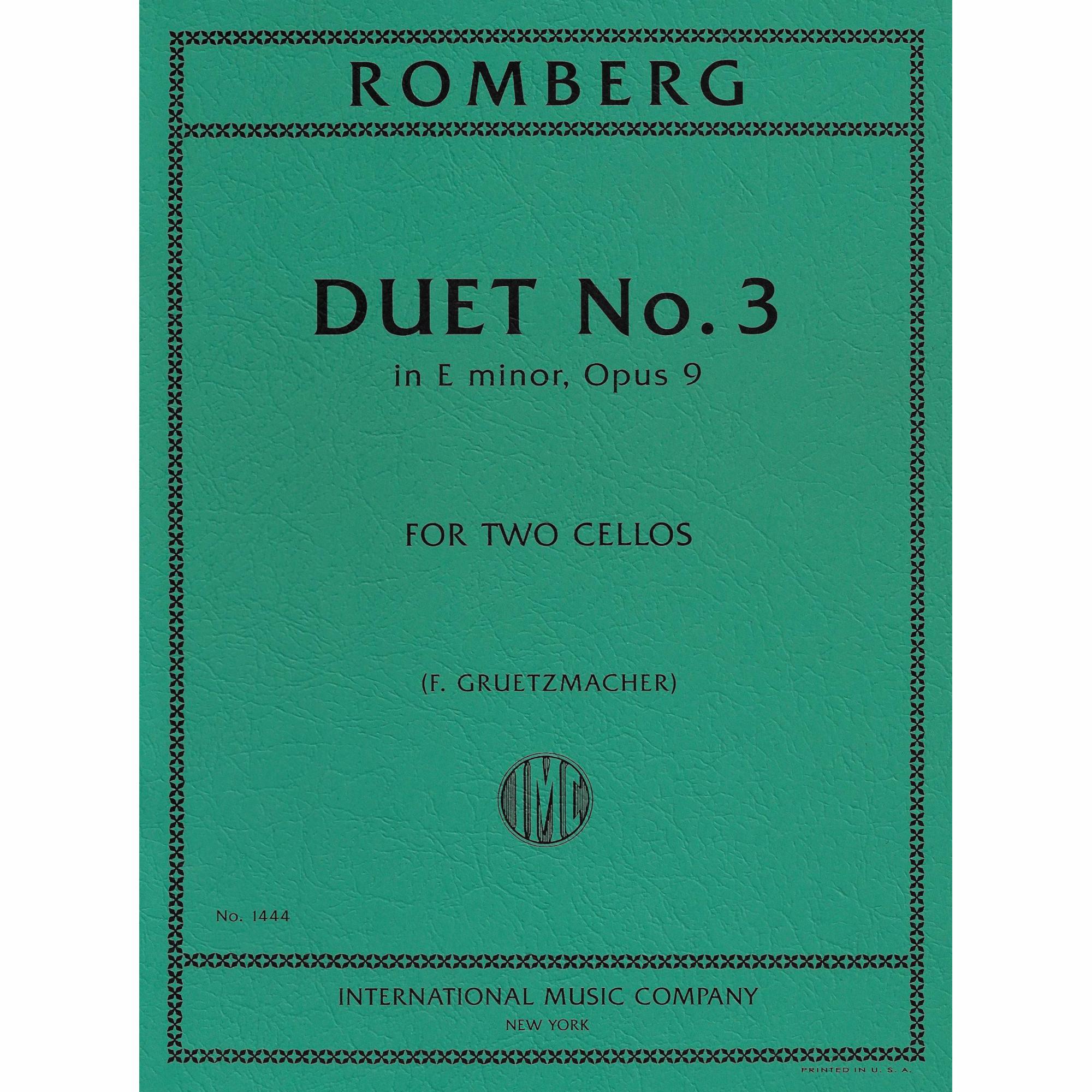 Romberg -- Duet No. 3 in E Minor, Op. 9 for Two Cellos