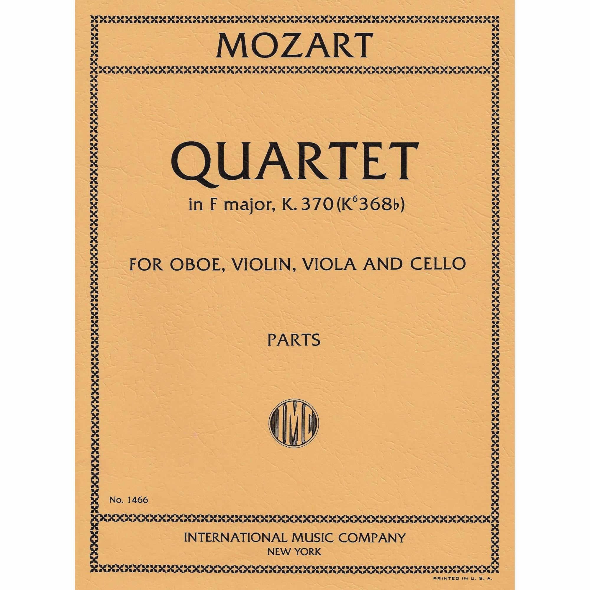 Mozart -- Oboe Quartet in F Major, K. 370