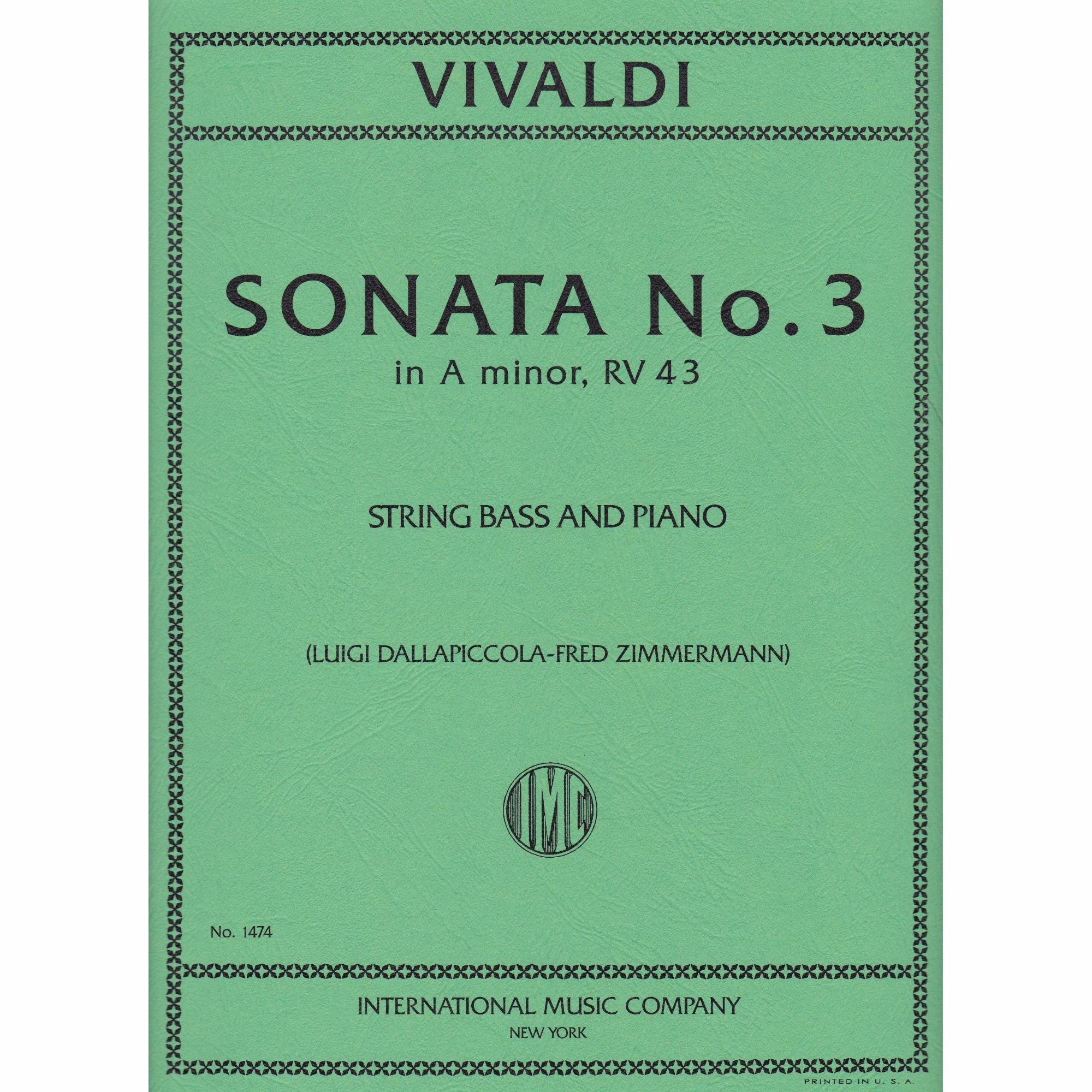 Bass Sonata No. 3 in A Minor, RV 43