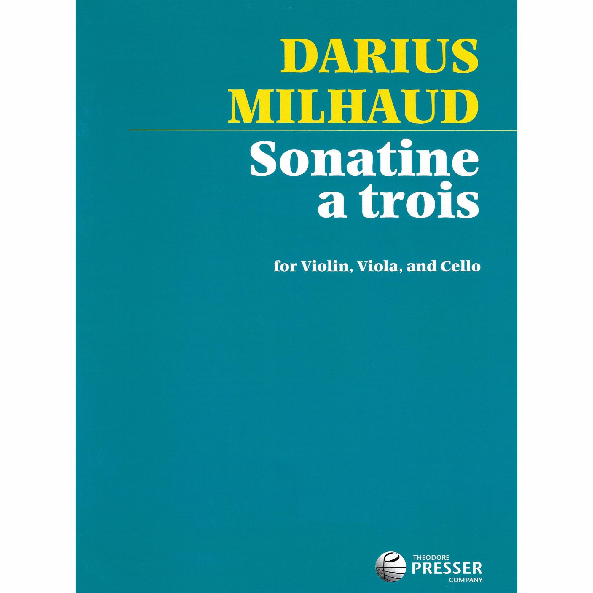 Milhaud -- Sonatine a trois for Violin, Viola, and Cello