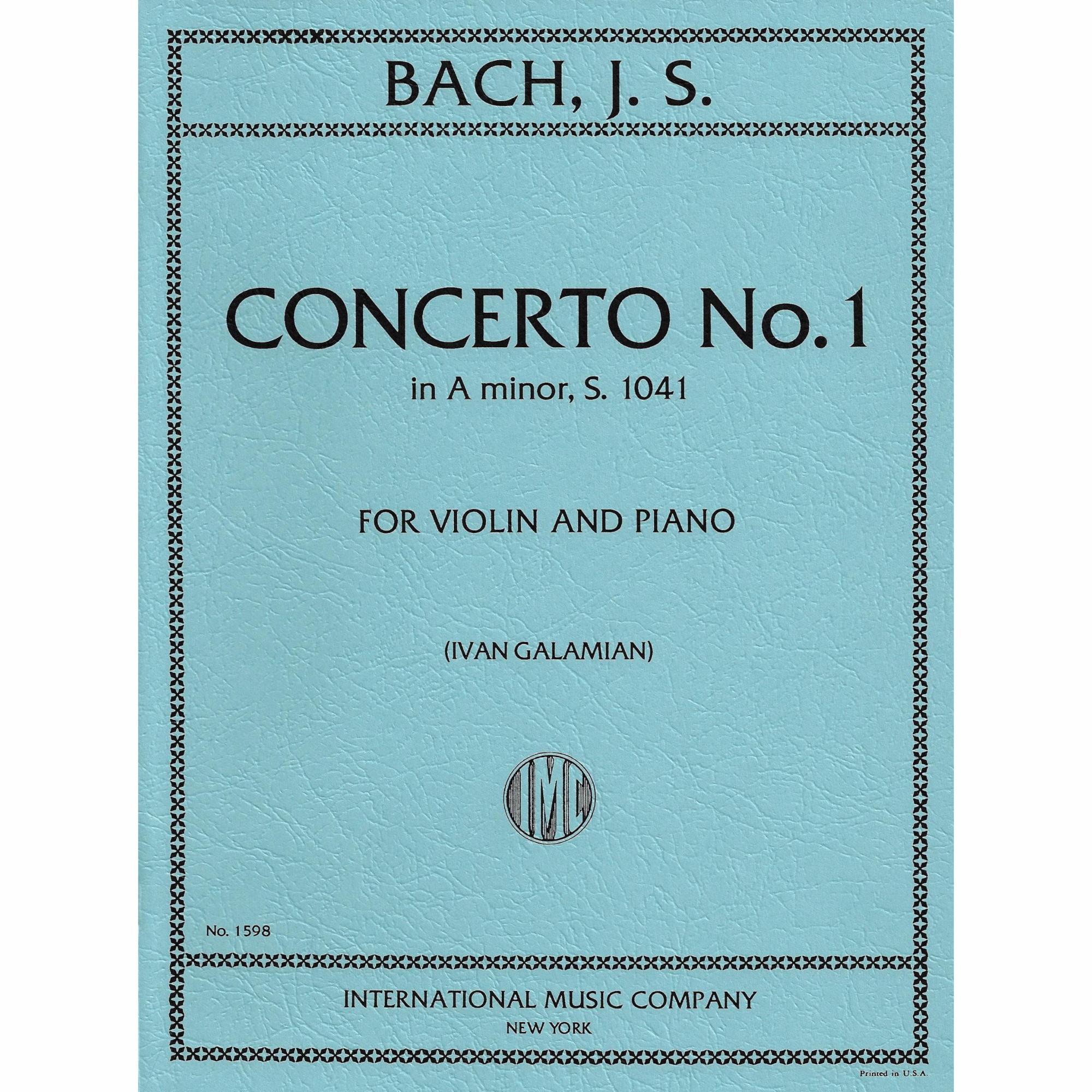 Bach -- Concerto No. 1 in A Minor, S. 1041 for Violin and Piano