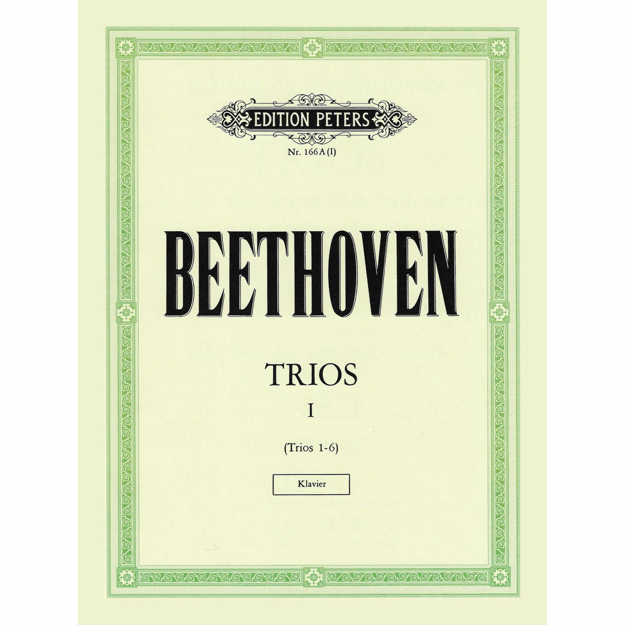 Beethoven -- Piano Trios, Vol. I