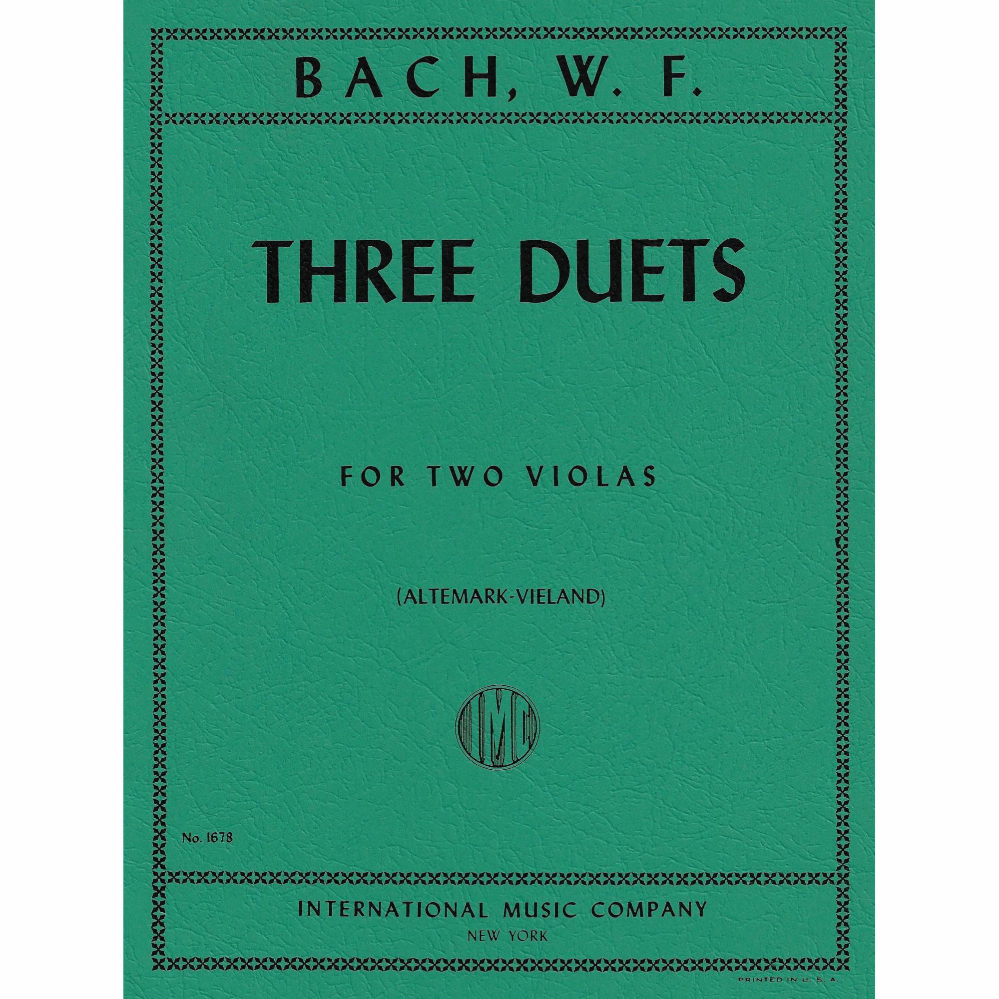 W. F. Bach -- Three Duets for Two Violas