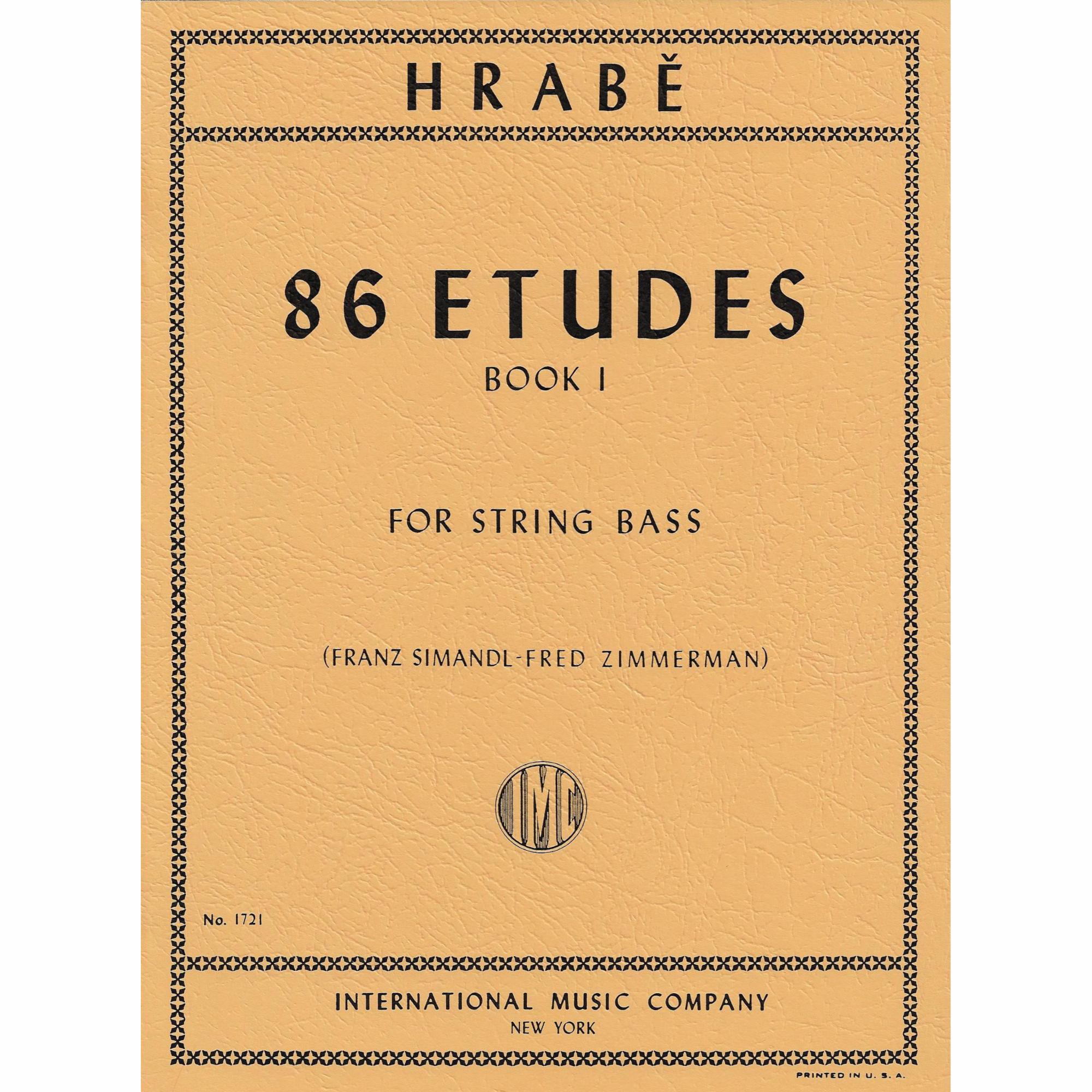 Hrabe -- 86 Etudes, Books I-II for Bass