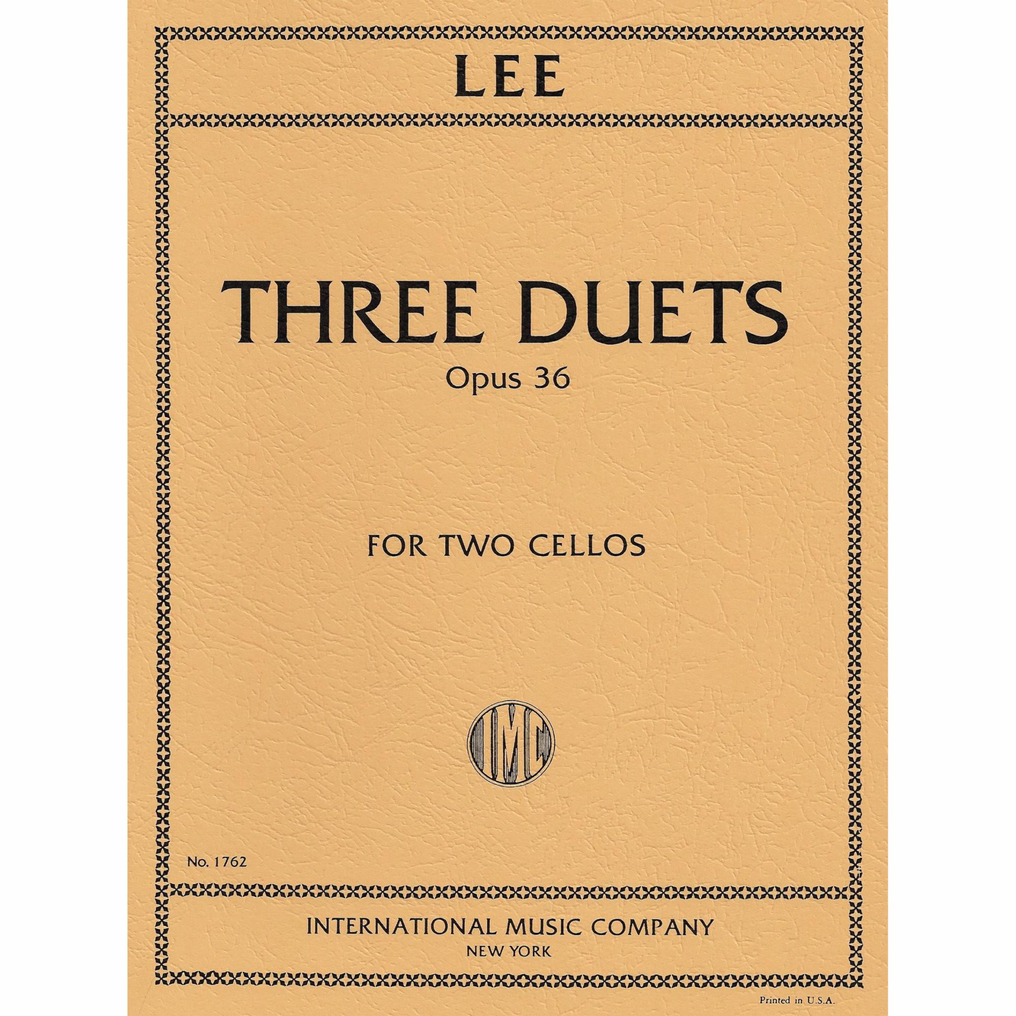 Lee -- Three Duets, Op. 36 for Two Cellos
