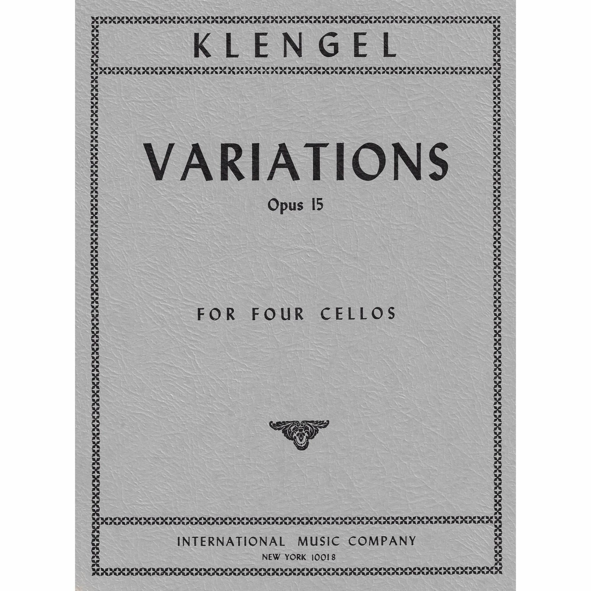 Klengel -- Variations, Op. 15 for Four Cellos