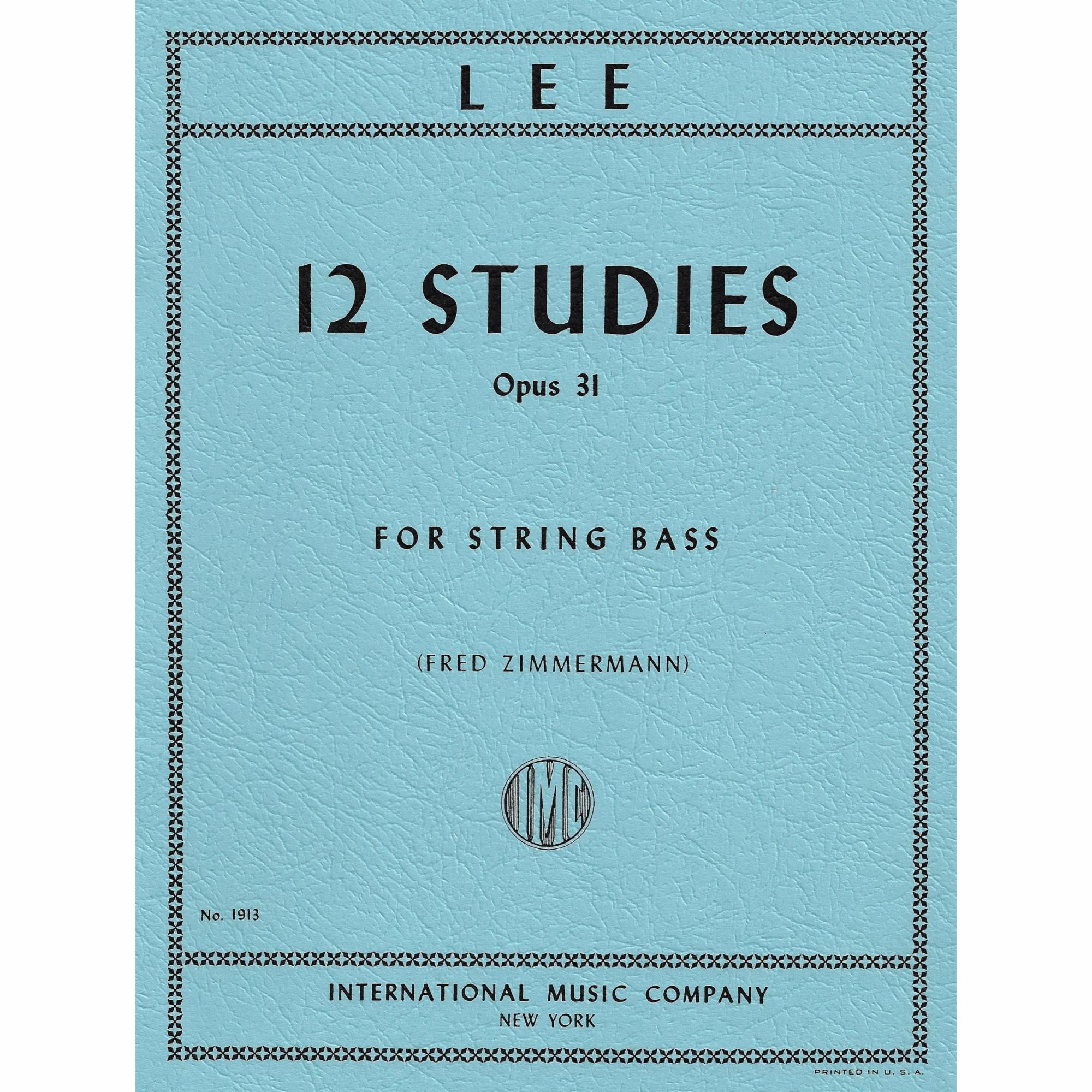 Lee -- 12 Studies, Op. 31 for Bass