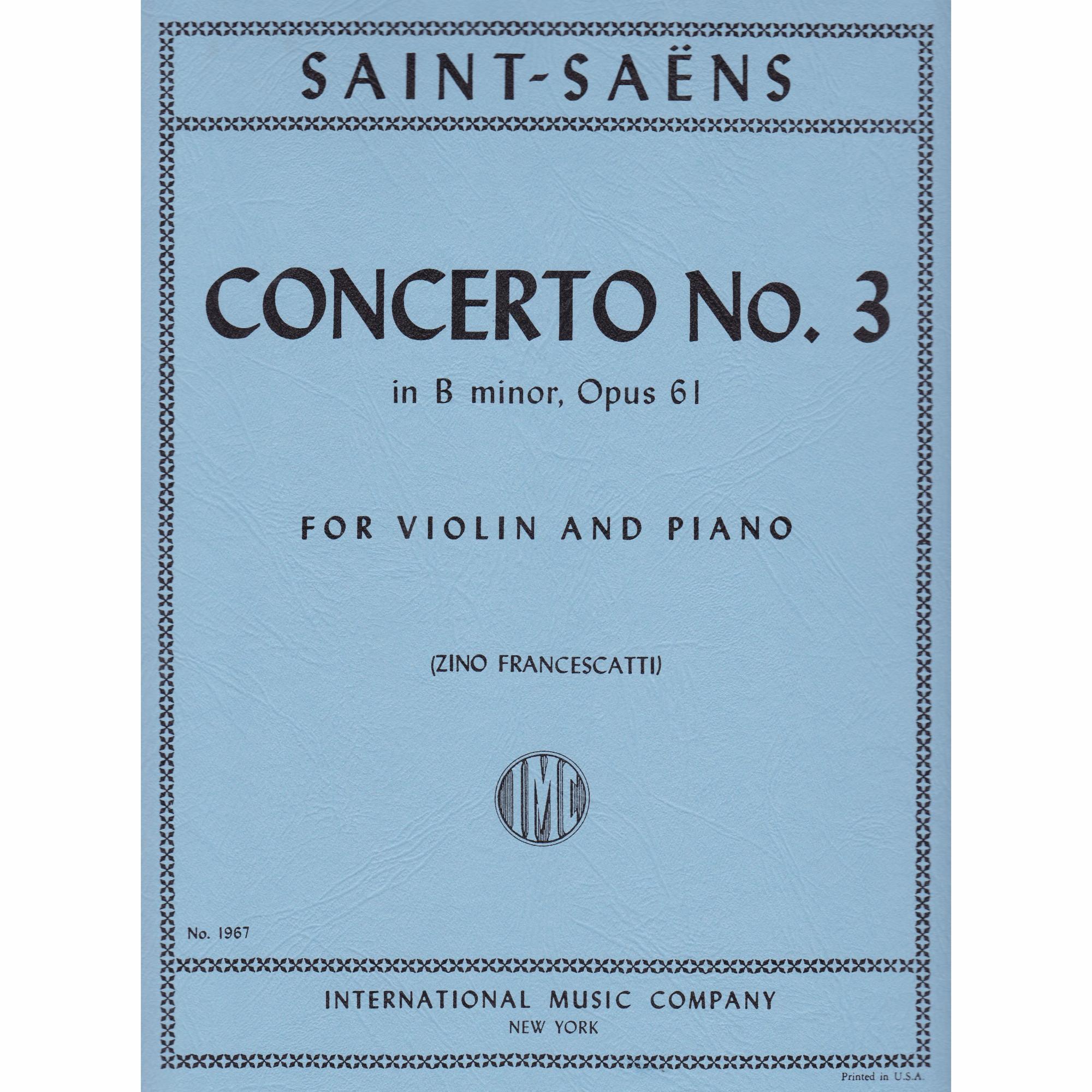 Violin Concerto No. 3 in B Minor, Op. 61