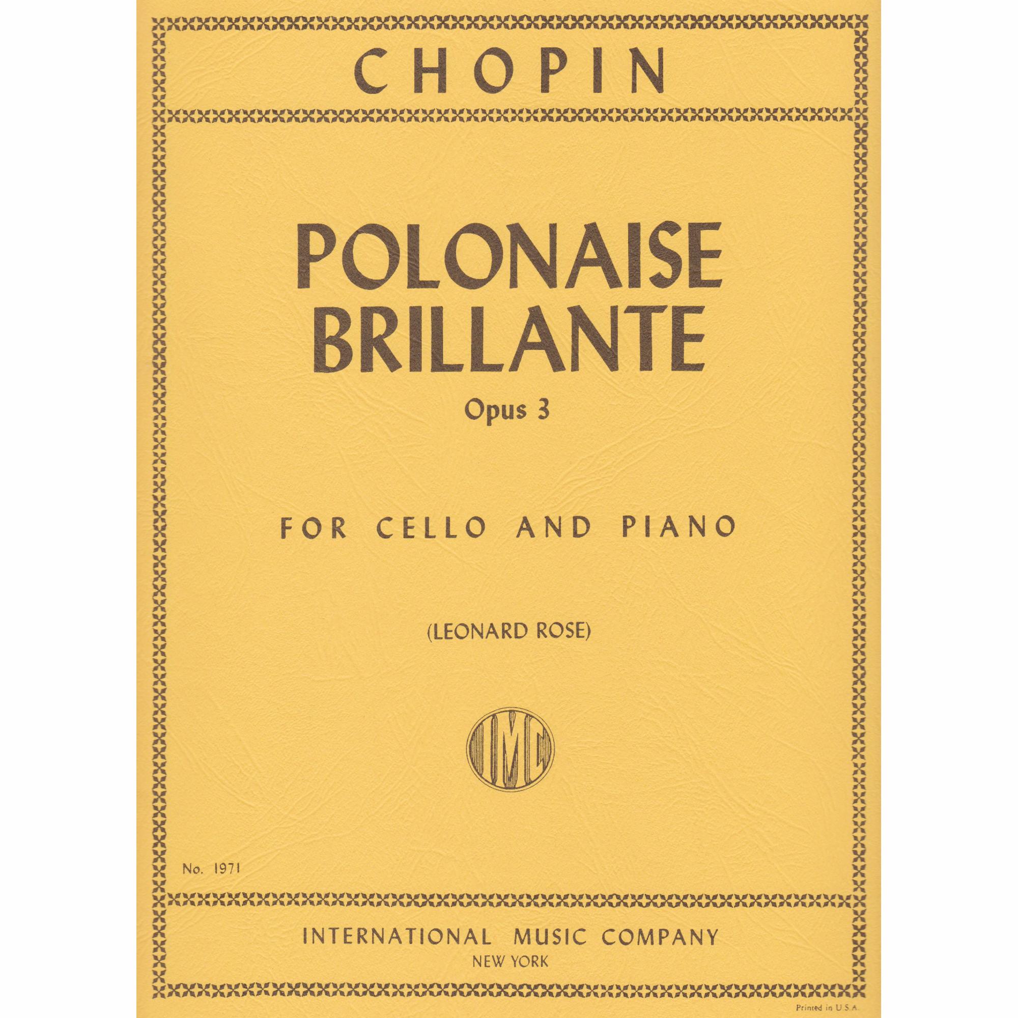 Polonaise Brillante for Cello and Piano, Op. 3