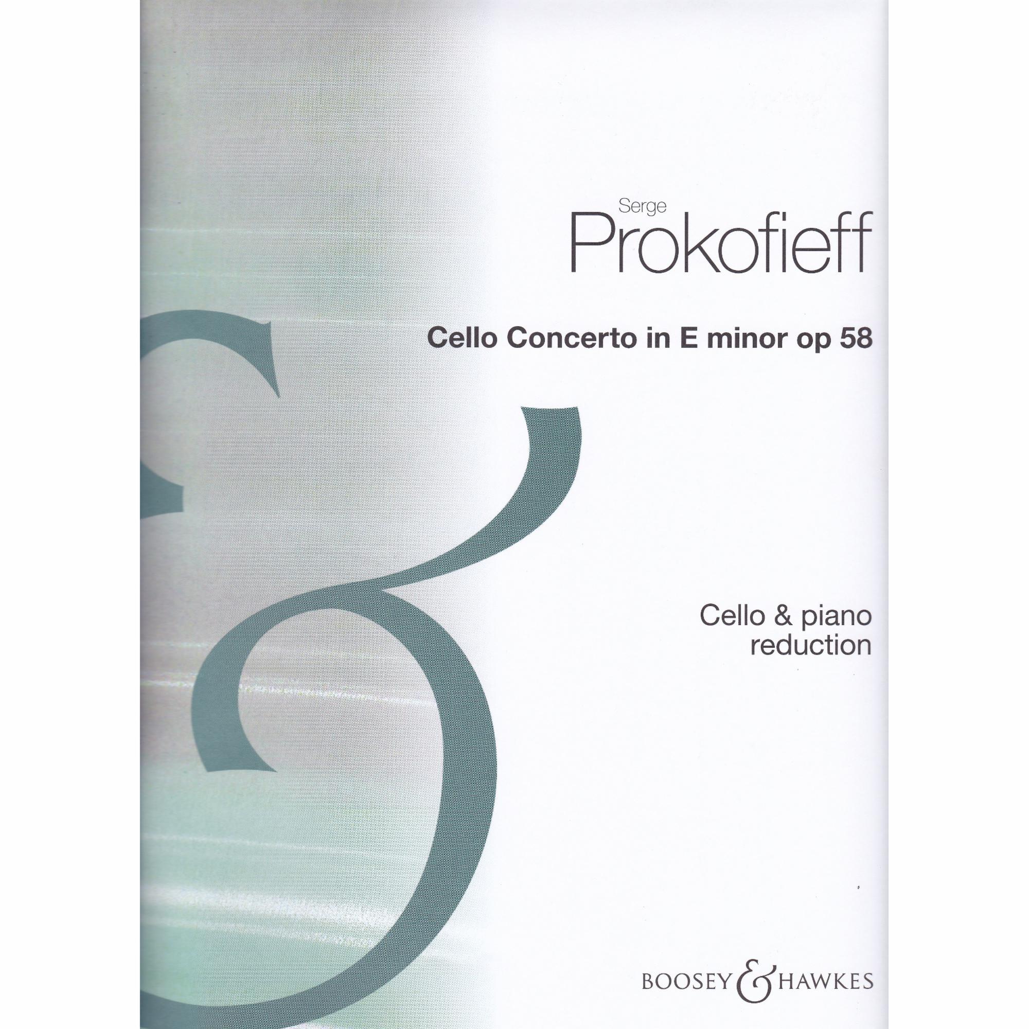 Cello Concerto in E Minor, Op. 58