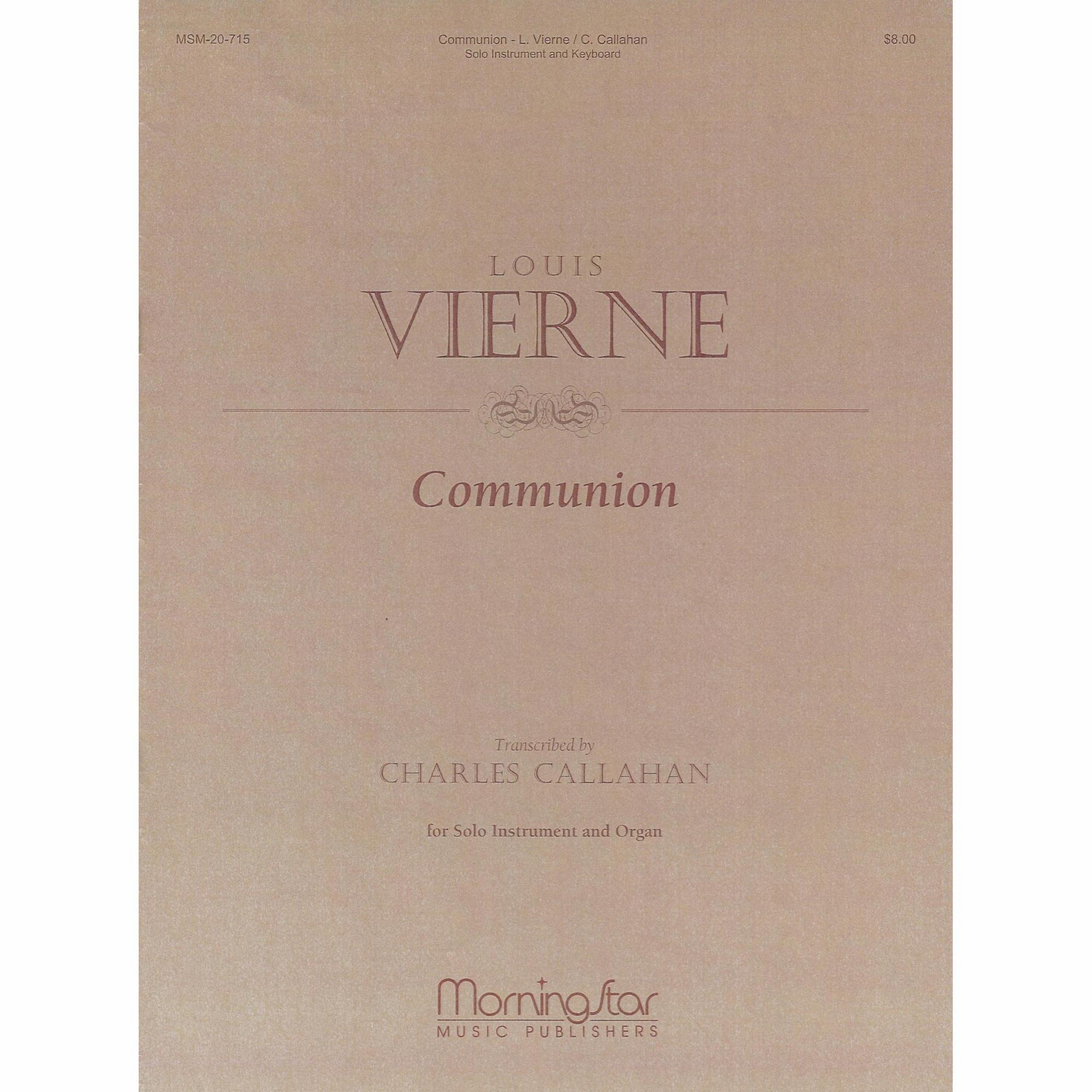 Communion for Violin or Viola and Organ