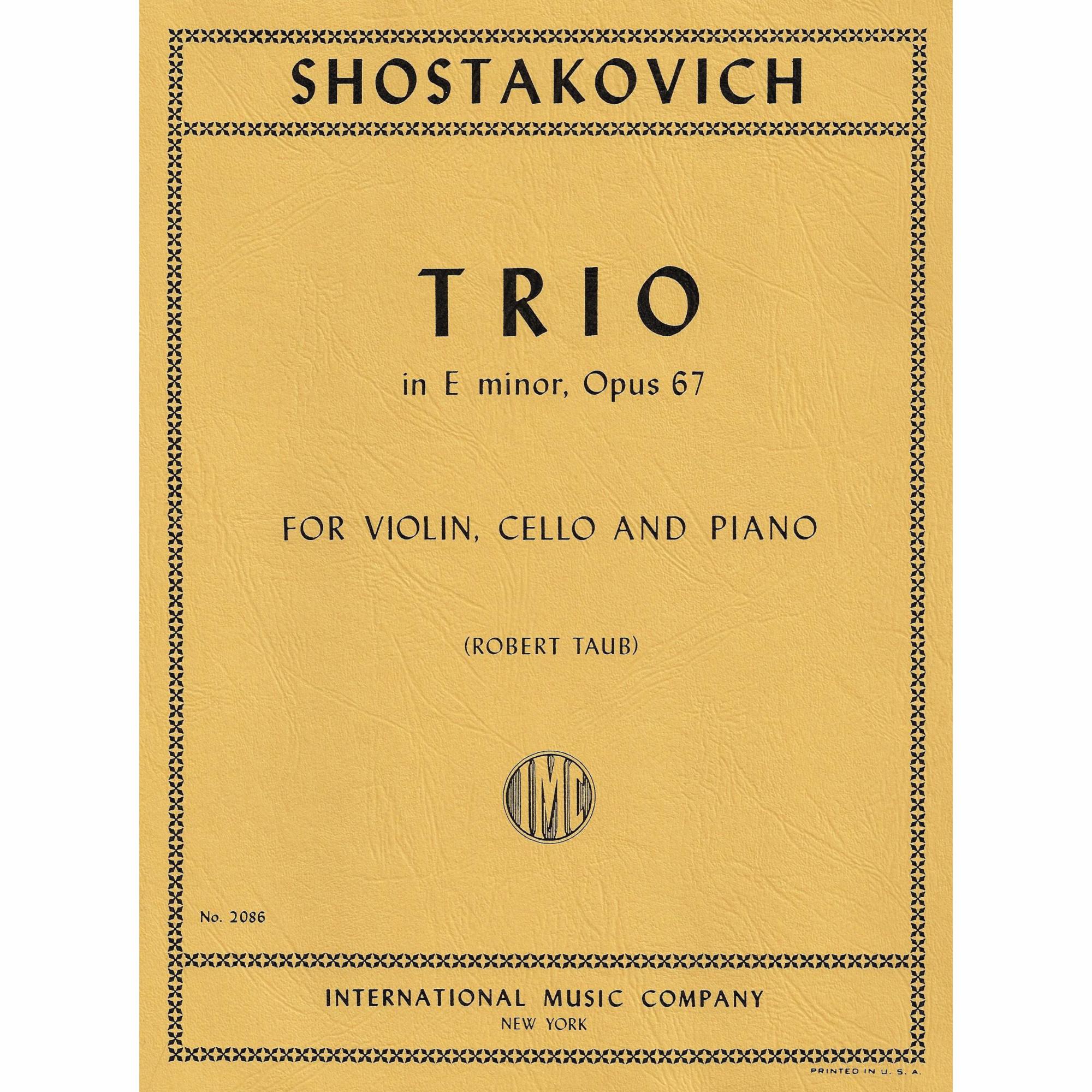 Shostakovich -- Piano Trio in E Minor, Op. 67