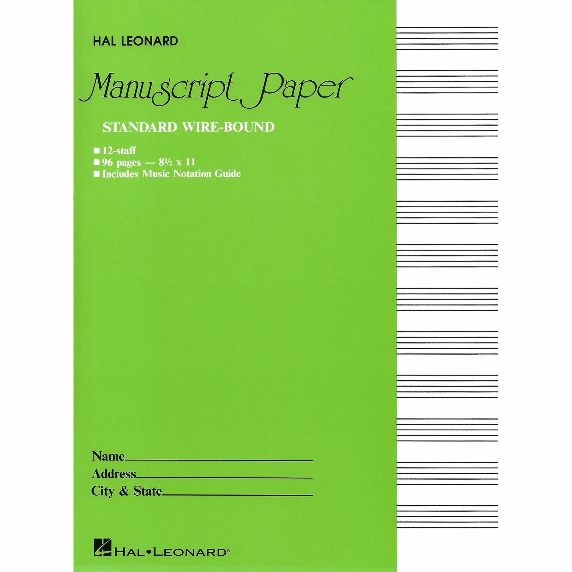Standard Wire-Bound Manuscript Paper