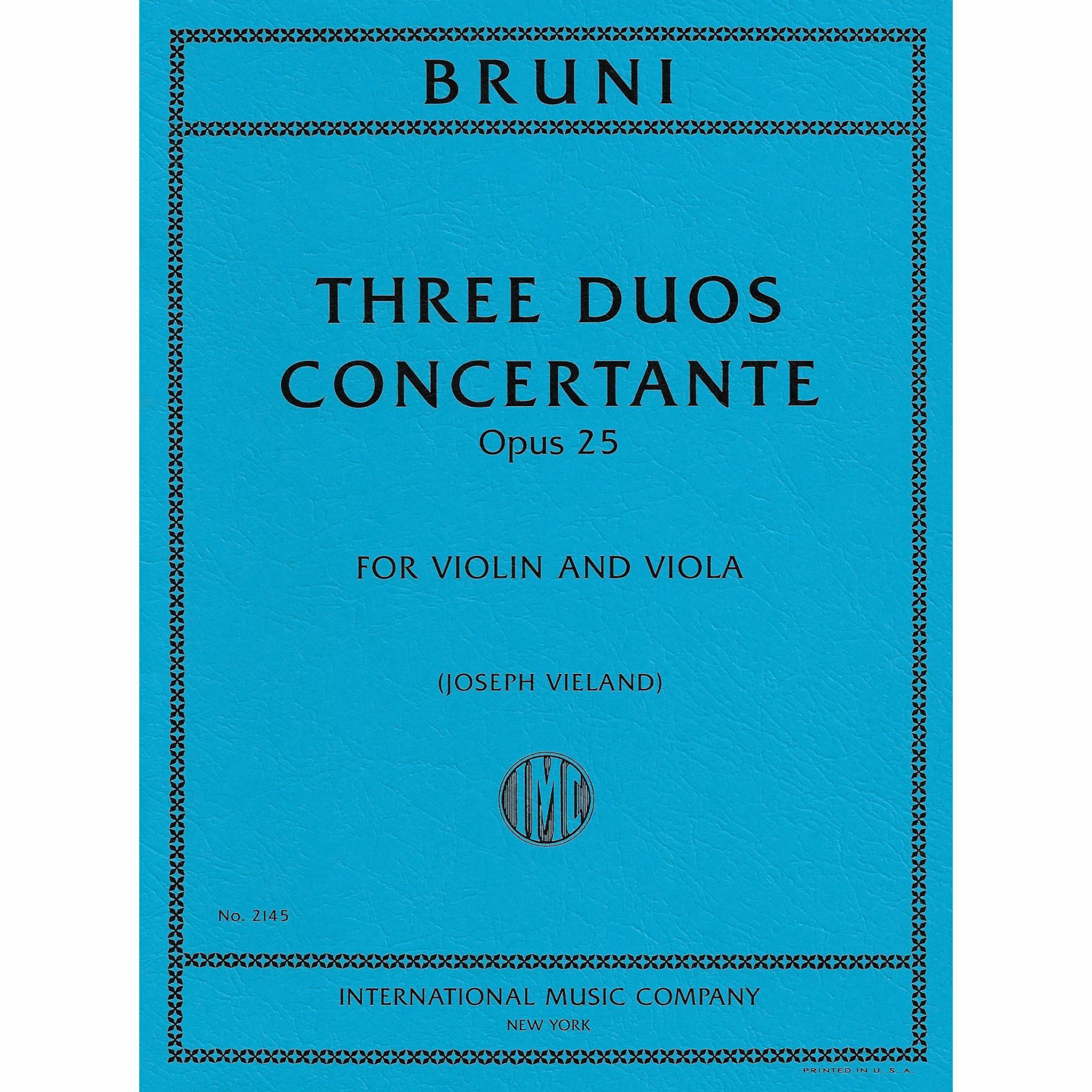 Bruni -- Three Duos Concertantes, Op. 25 for Violin and Viola