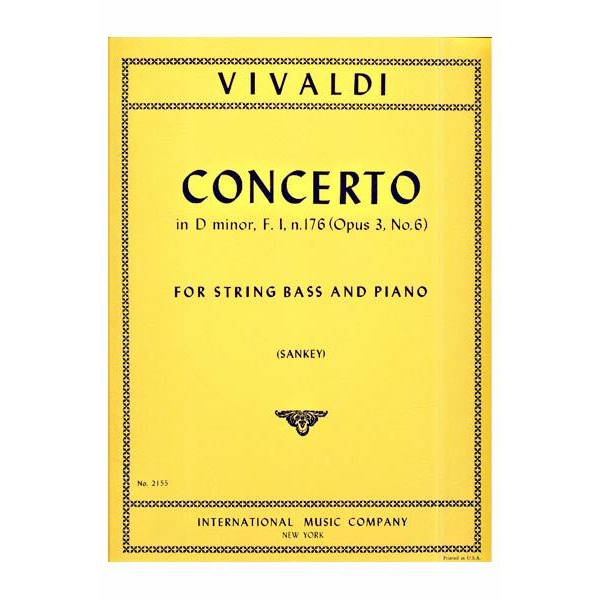 Concerto in A Minor, Op.3, No.6 (String Bass)