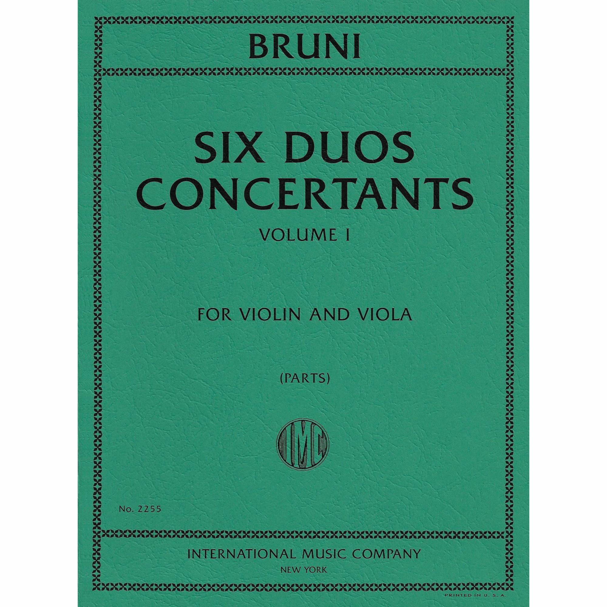 Bruni -- Six Duos Concertants, Op. 10, Volume I for Violin and Viola