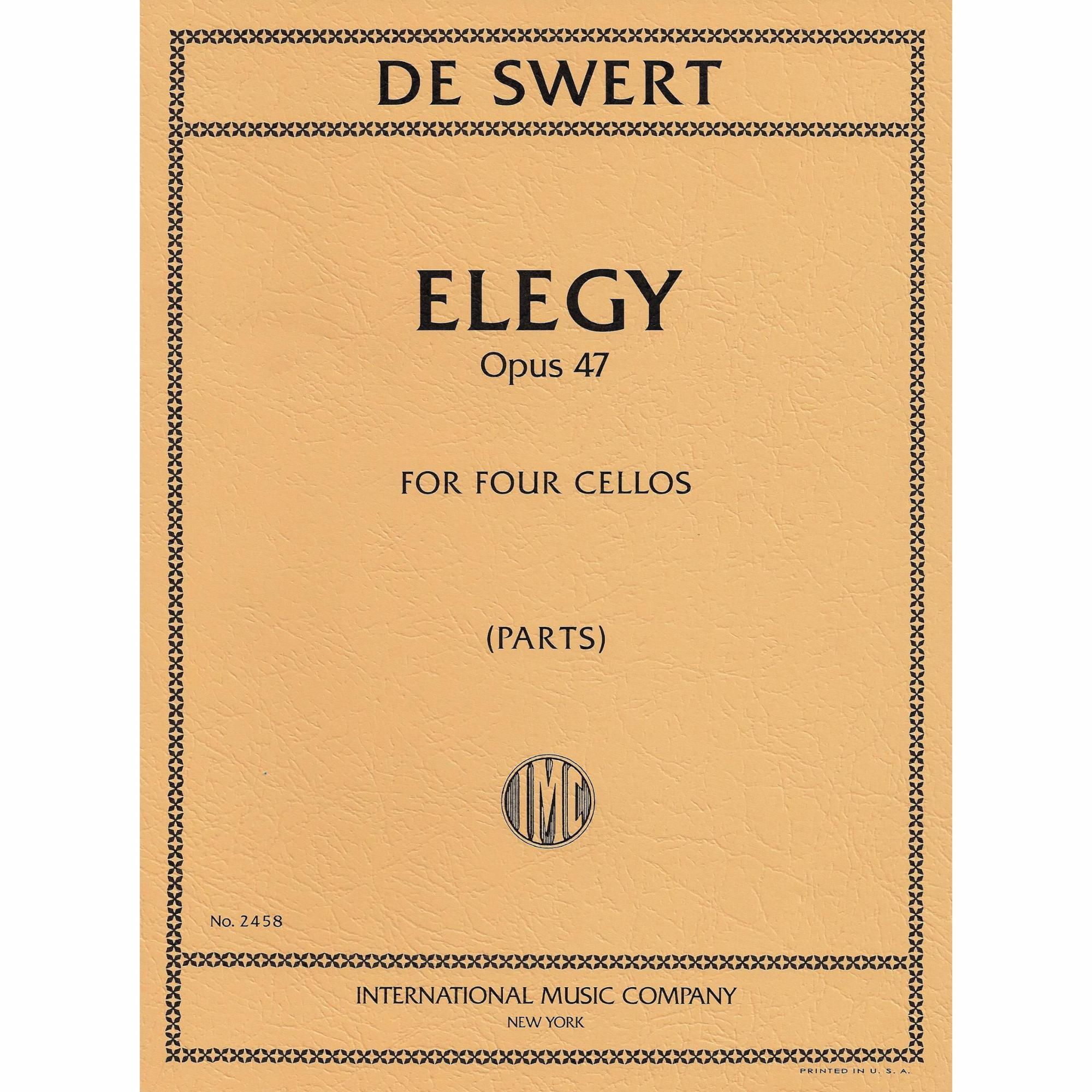 de Swert -- Elegy, Op. 47 for Four Cellos