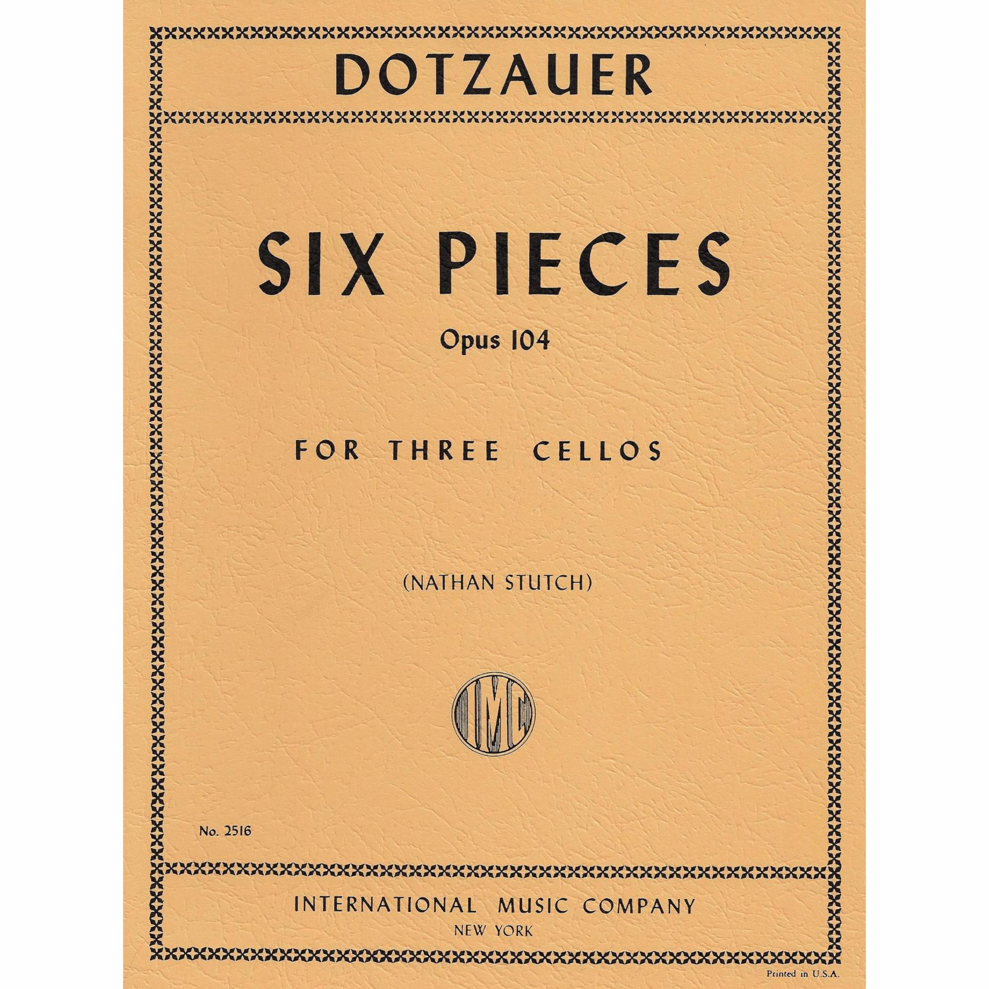 Dotzauer -- Six Pieces, Op. 104 for Three Cellos