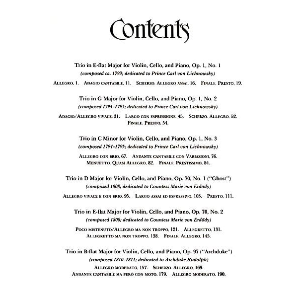 Table Of Contents