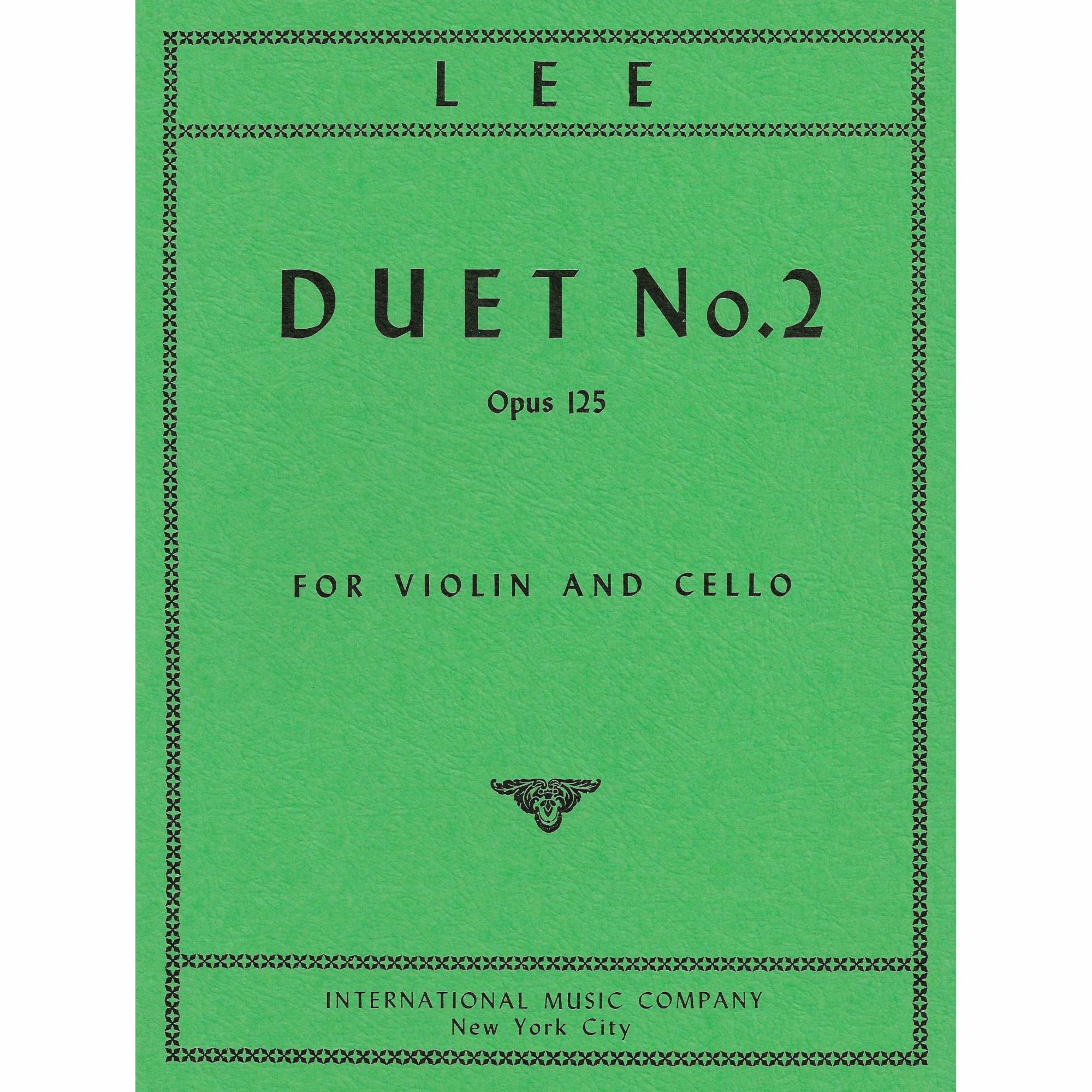 Lee -- Duet No. 2, Op. 125 for Violin and Cello