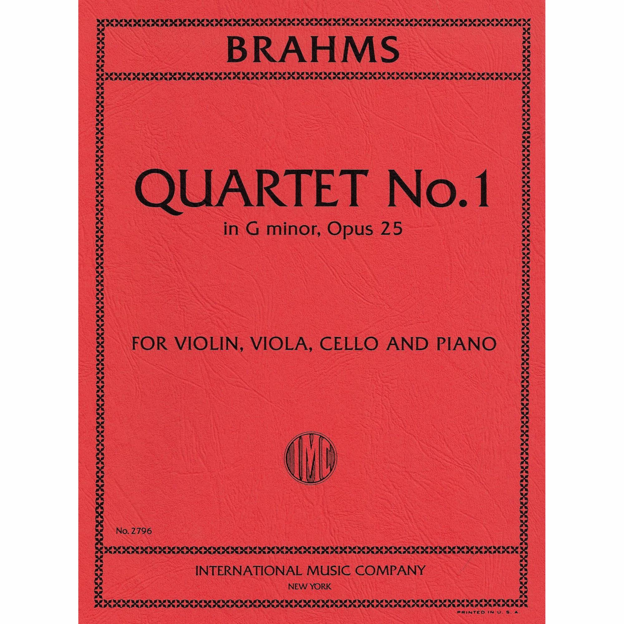 Brahms -- Piano Quartet No. 1 in G Minor, Op. 25