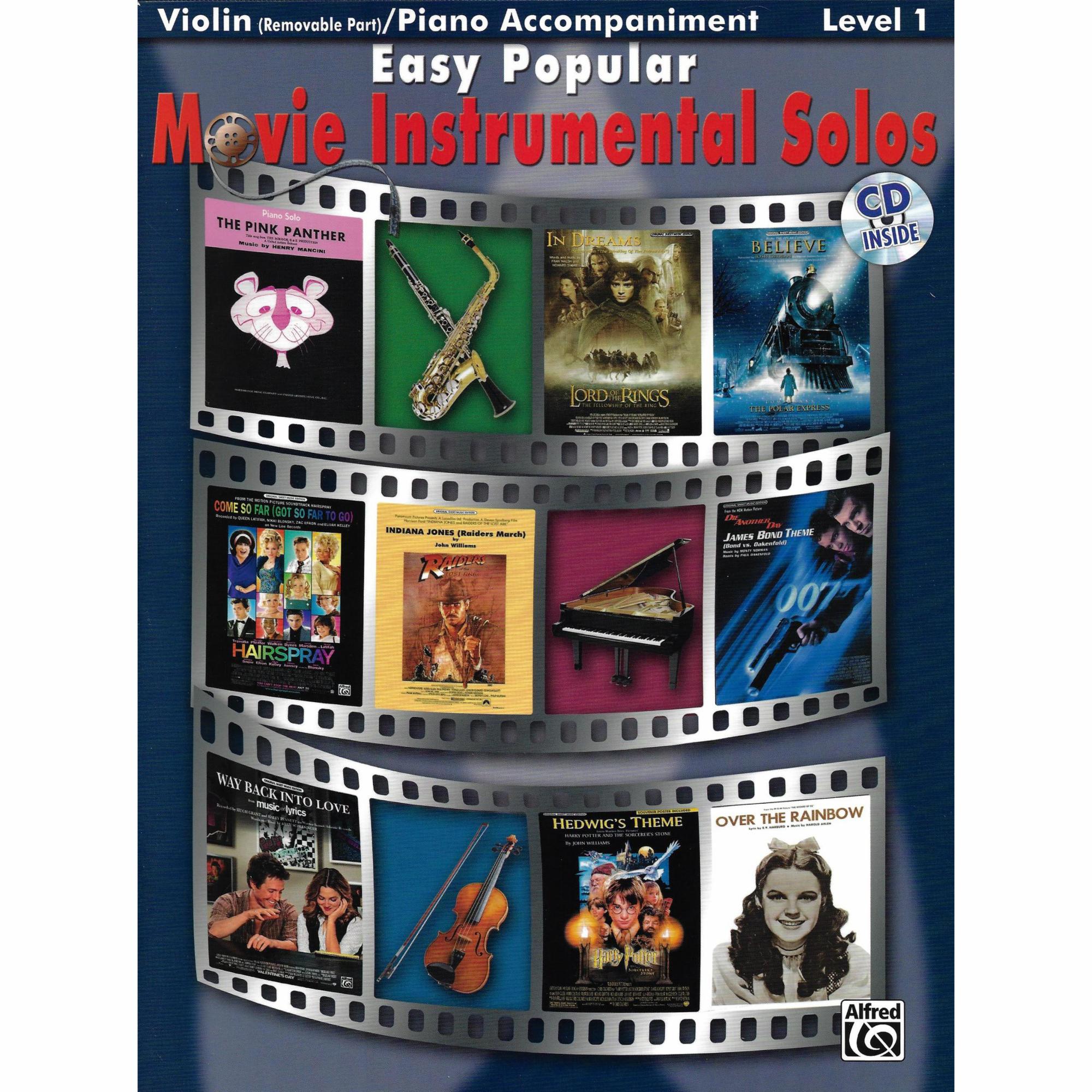Easy Popular Movie Solos for Violin, Viola, or Cello and Piano