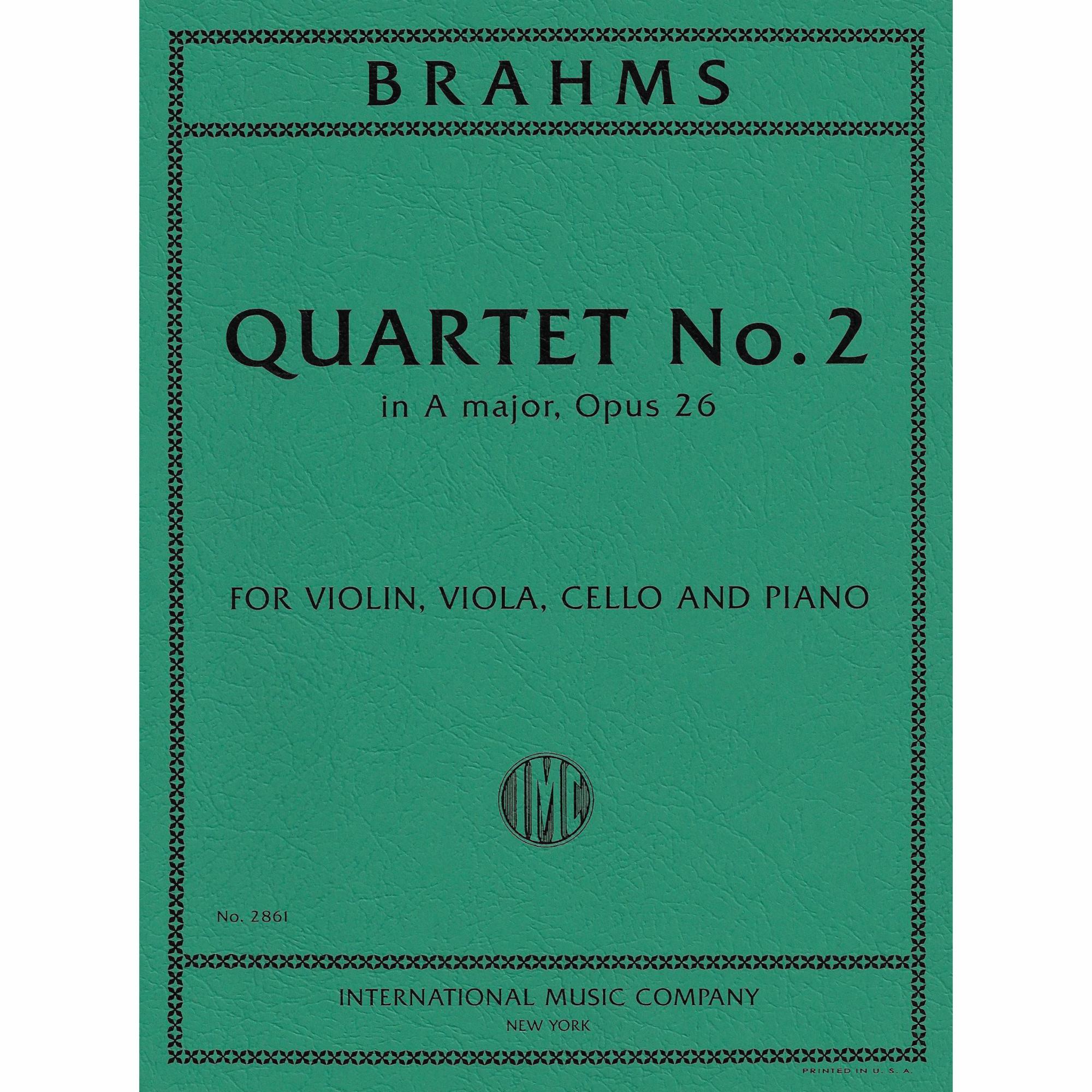Brahms -- Piano Quartet No. 2 in A Major, Op. 26