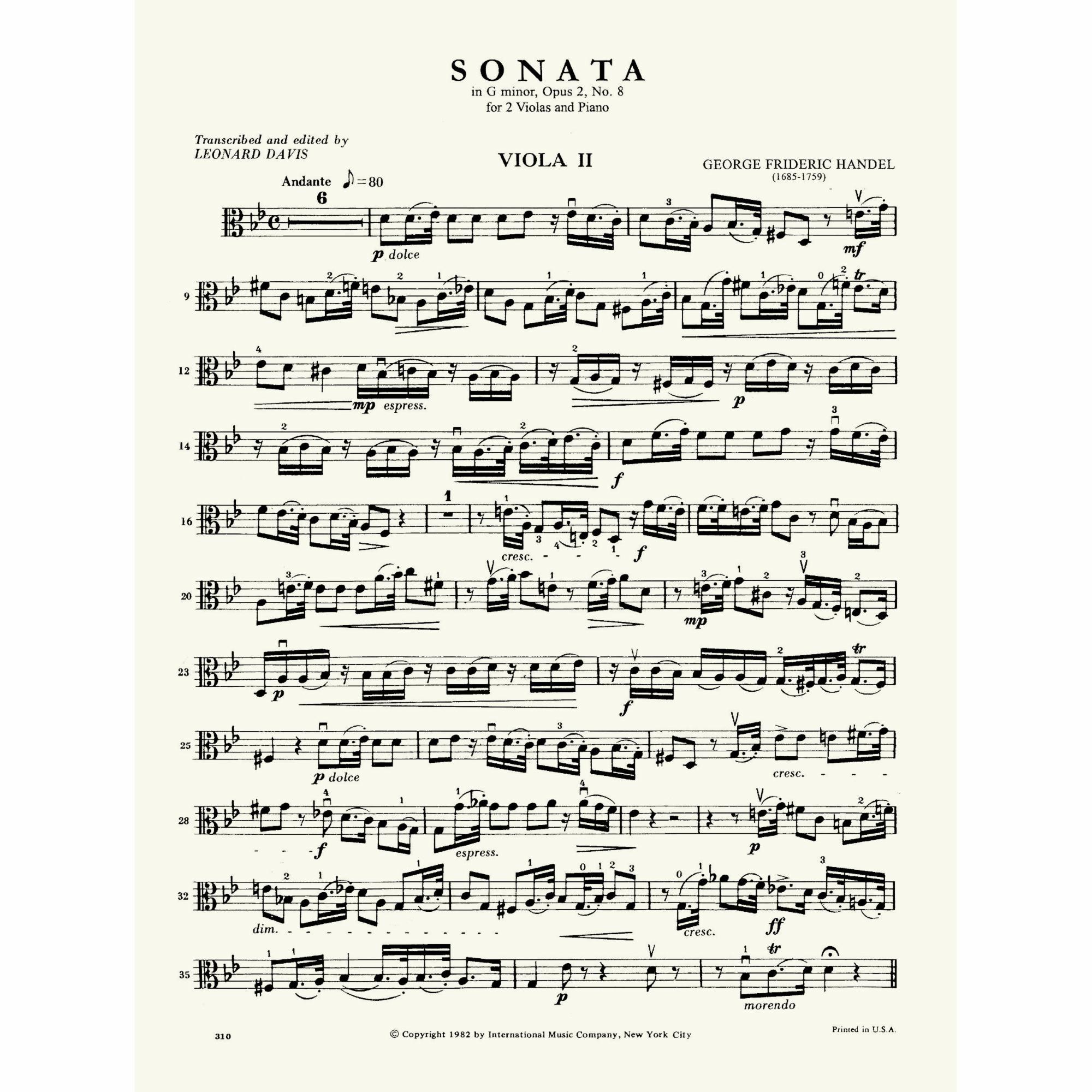 Sample: Viola II (Pg. 1)
