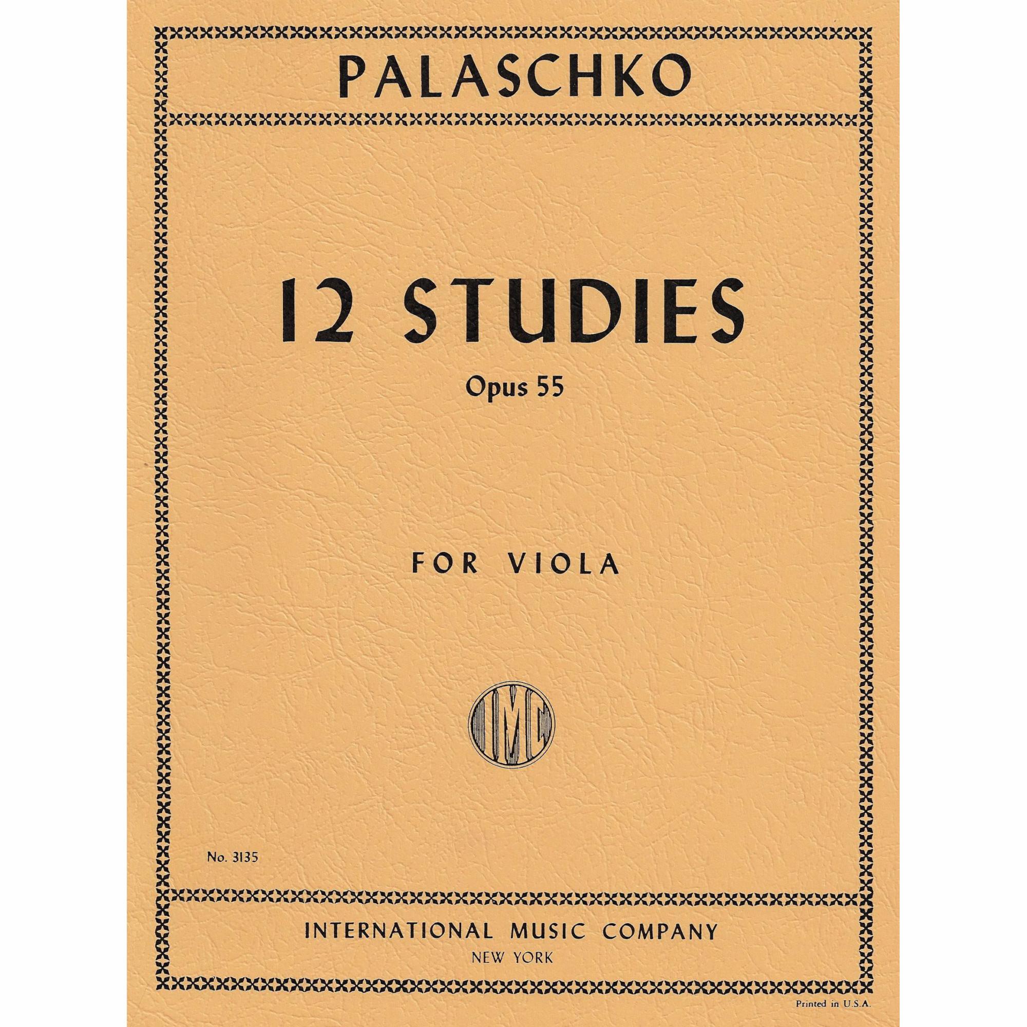 Palaschko -- 12 Studies, Op. 55 for Viola