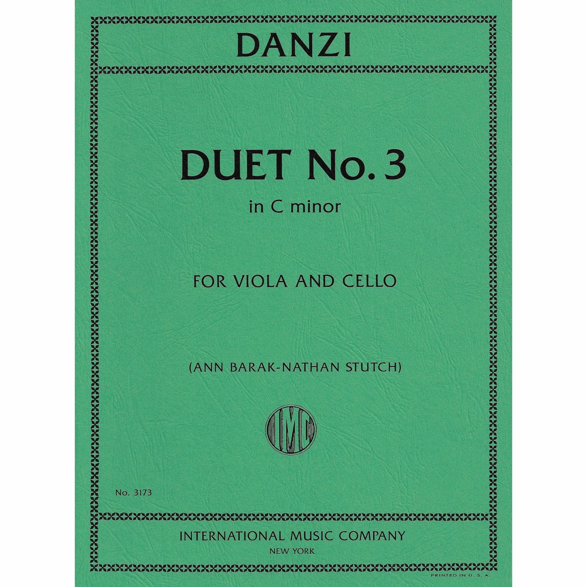 Danzi -- Duet No. 3 in C Minor for Viola and Cello