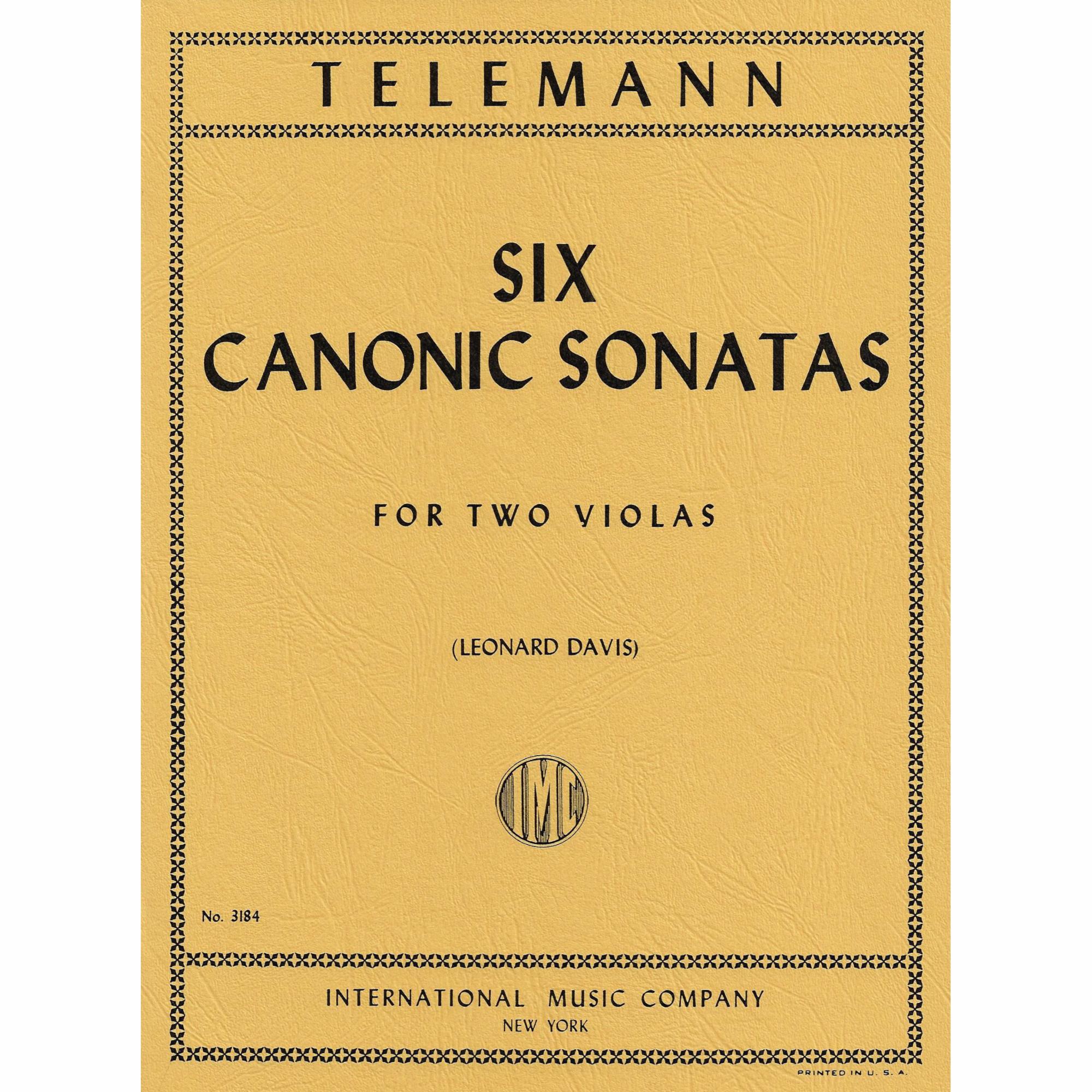 Telemann -- Six Canonic Sonatas for Two Violas