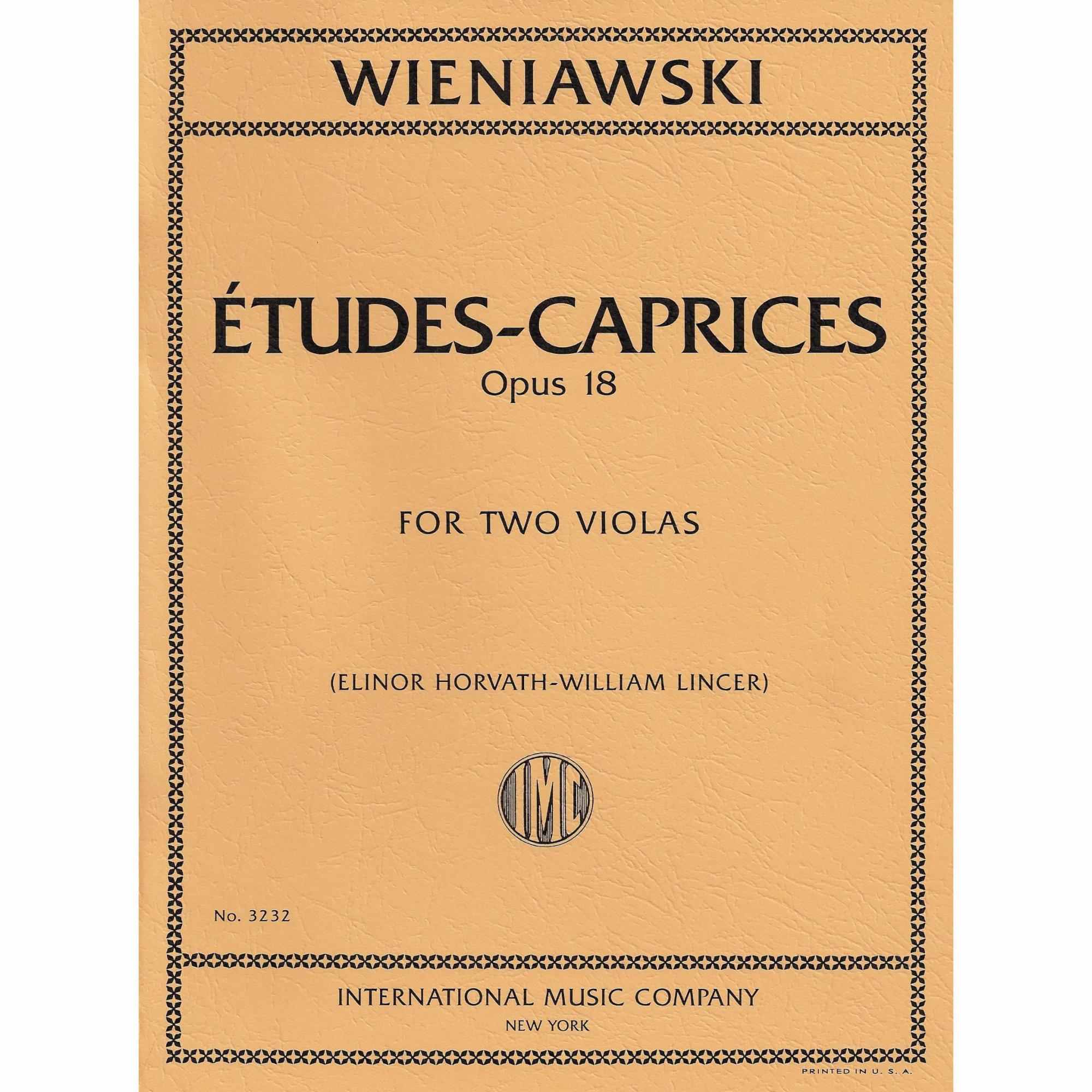 Wieniawski -- Etudes-Caprices, Op. 18 for Two Violas