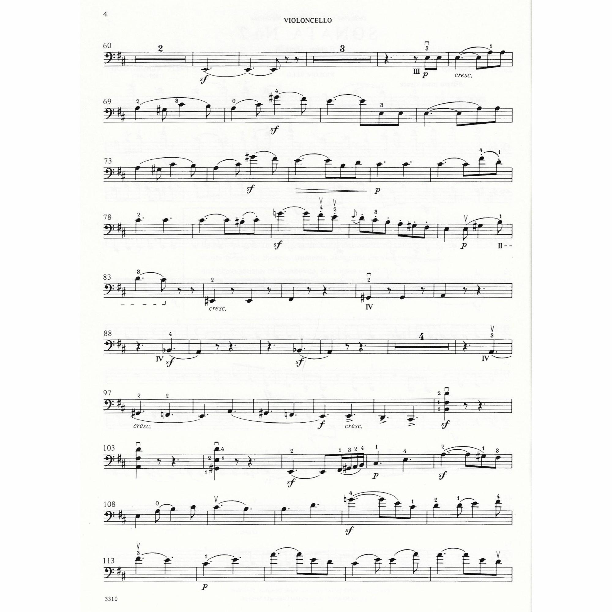 Sample: Cello Part (Pg. 2)