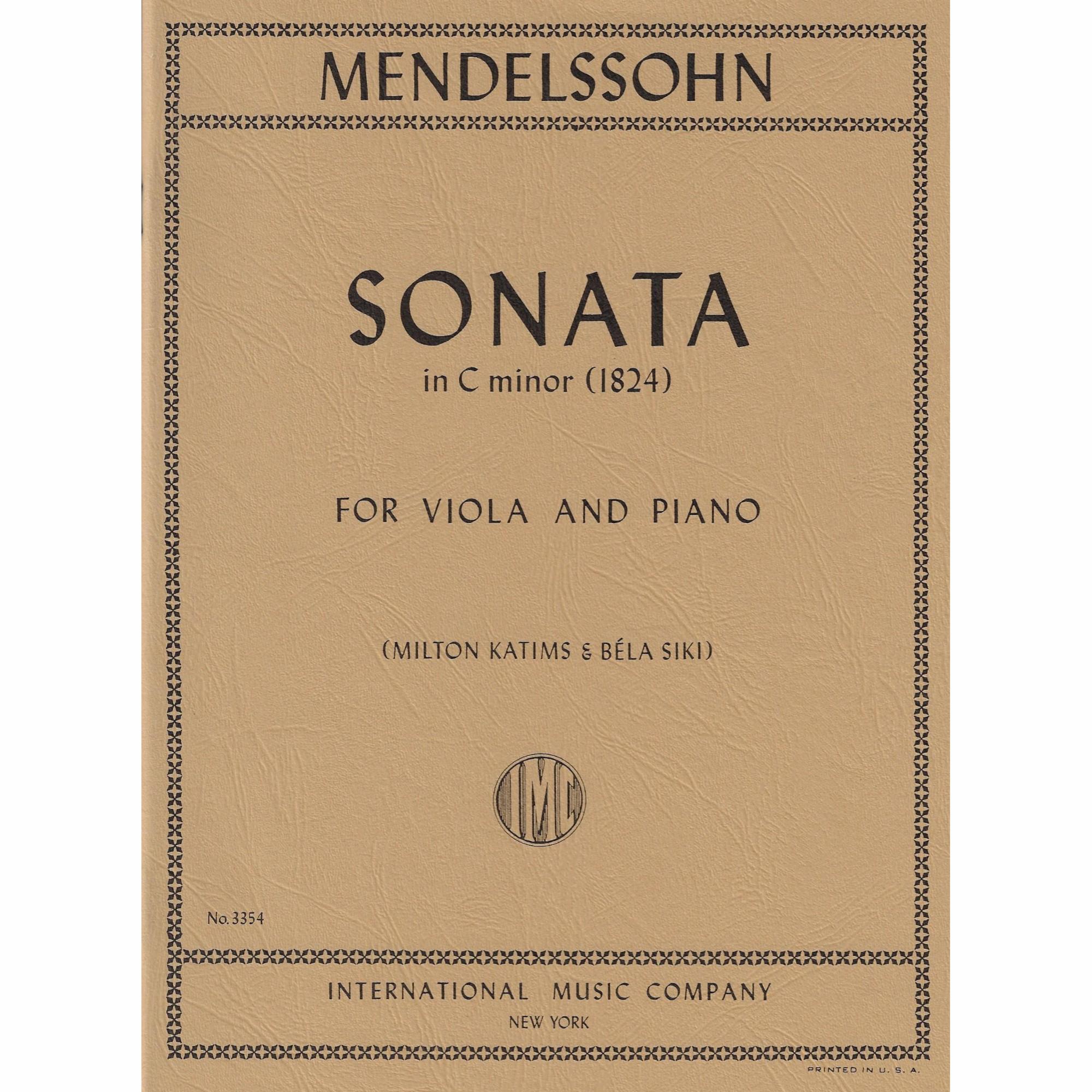 Violin Sonata in C Minor (1824)
