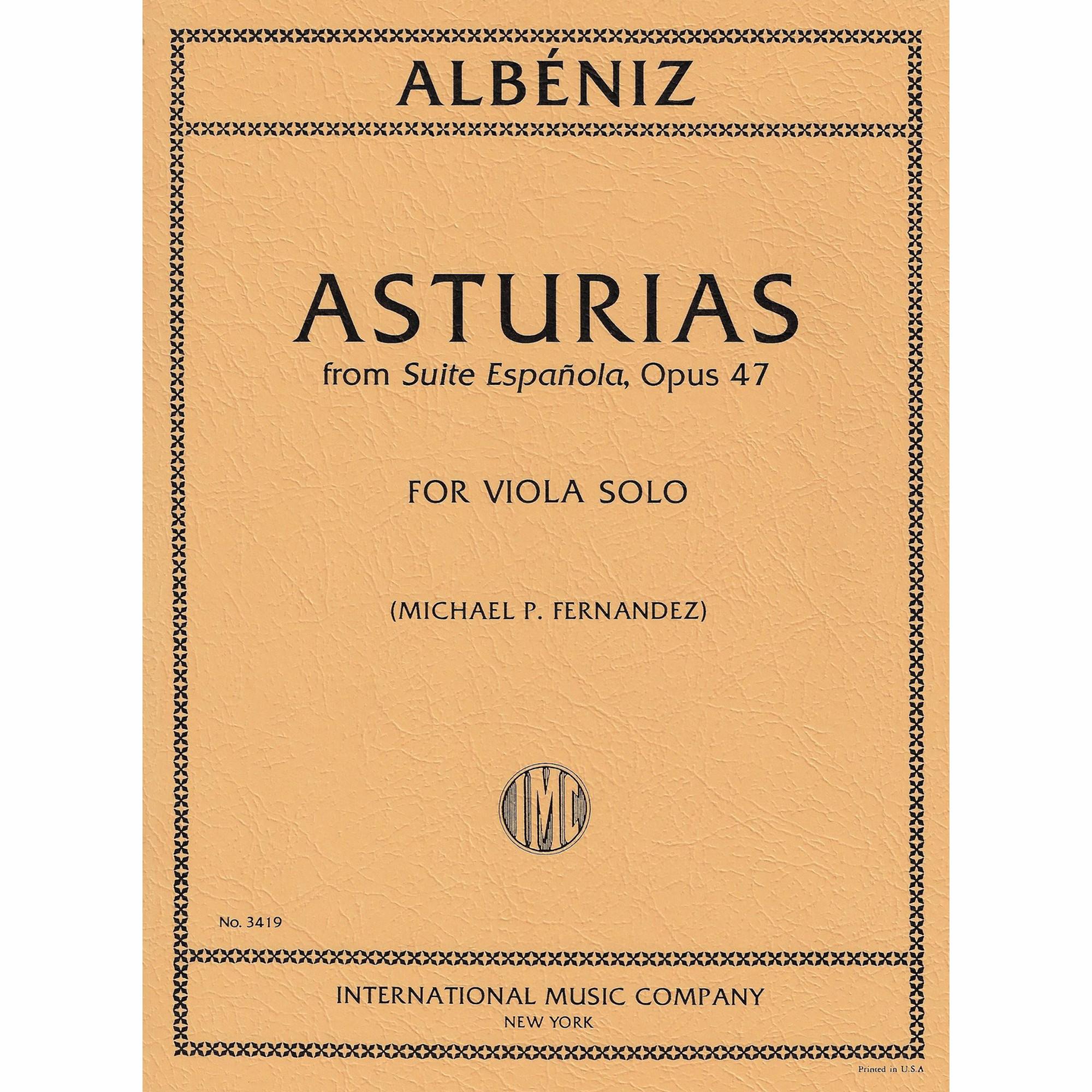 Albeniz -- Asturias, from Suite Espanola, Op. 47 for Solo Viola