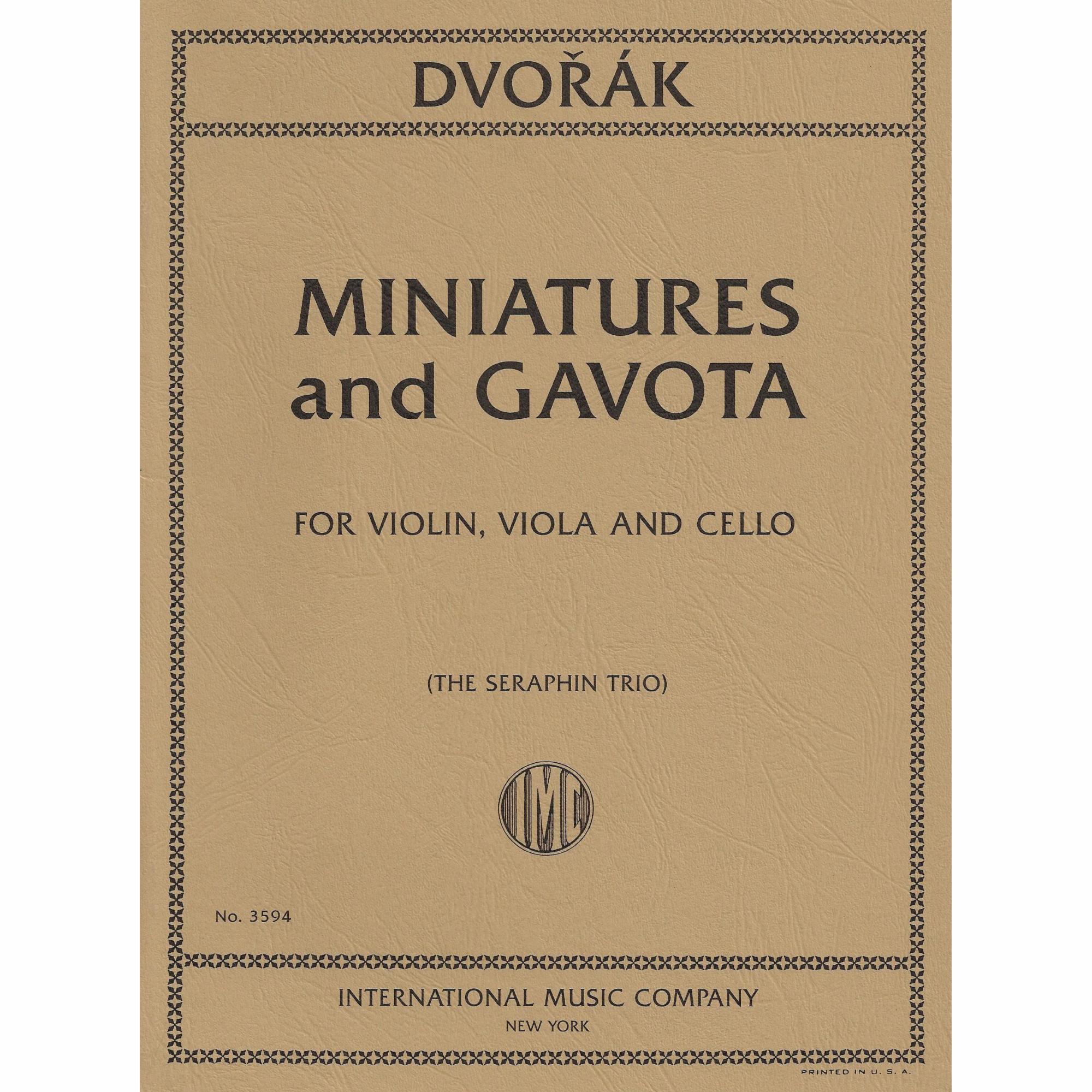 Dvorak -- Miniatures and Gavota for Violin, Viola, and Cello
