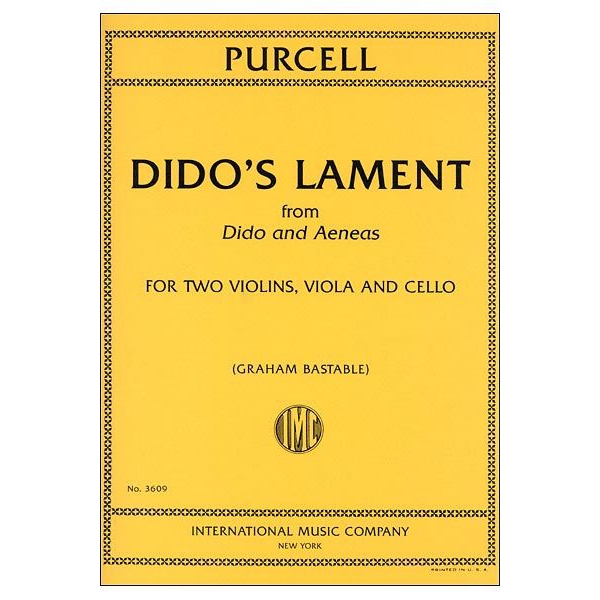 Dido's Lament from Dido and Aeneas for String Quartet