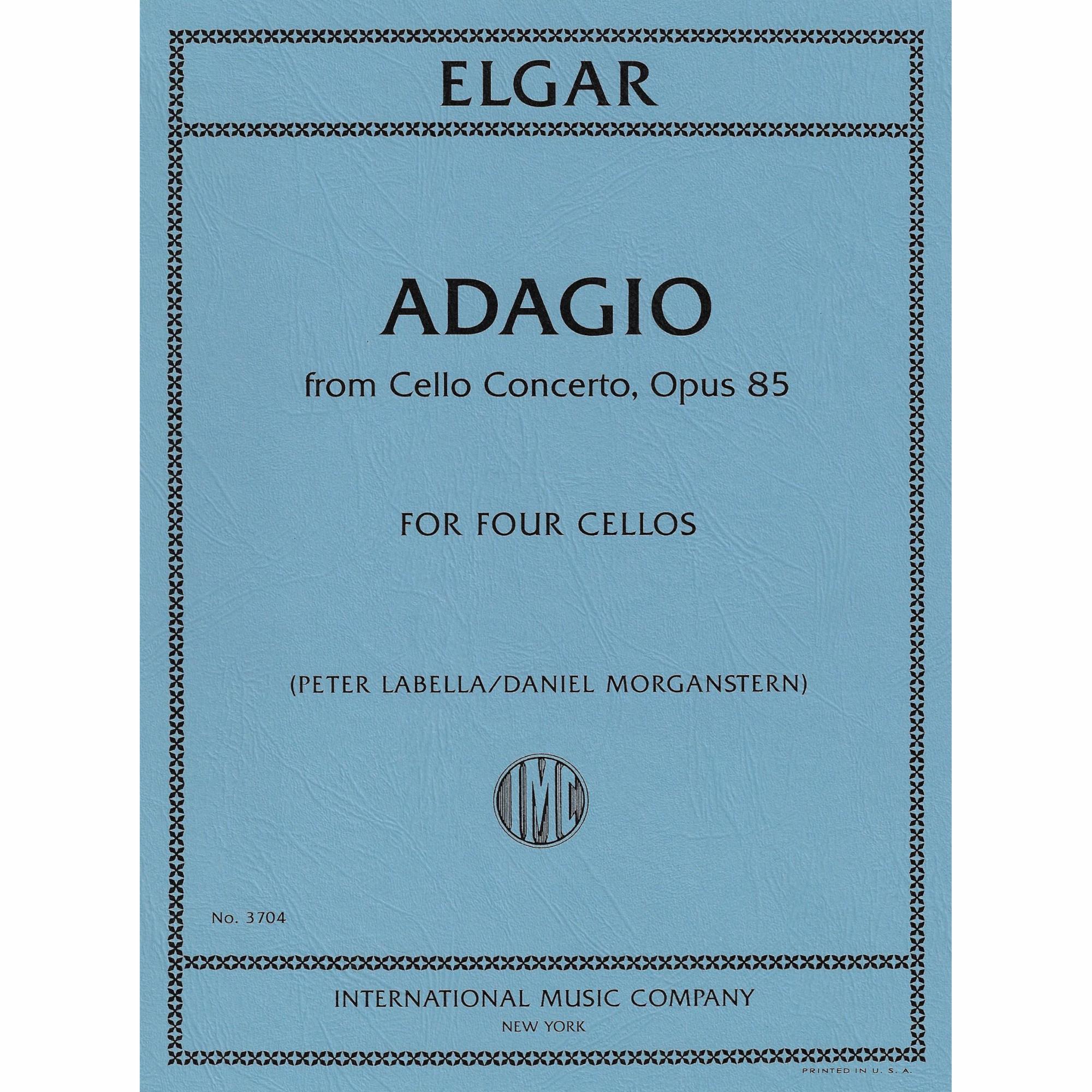 Elgar -- Adagio, from Cello Concerto, Op. 85 for Four Cellos